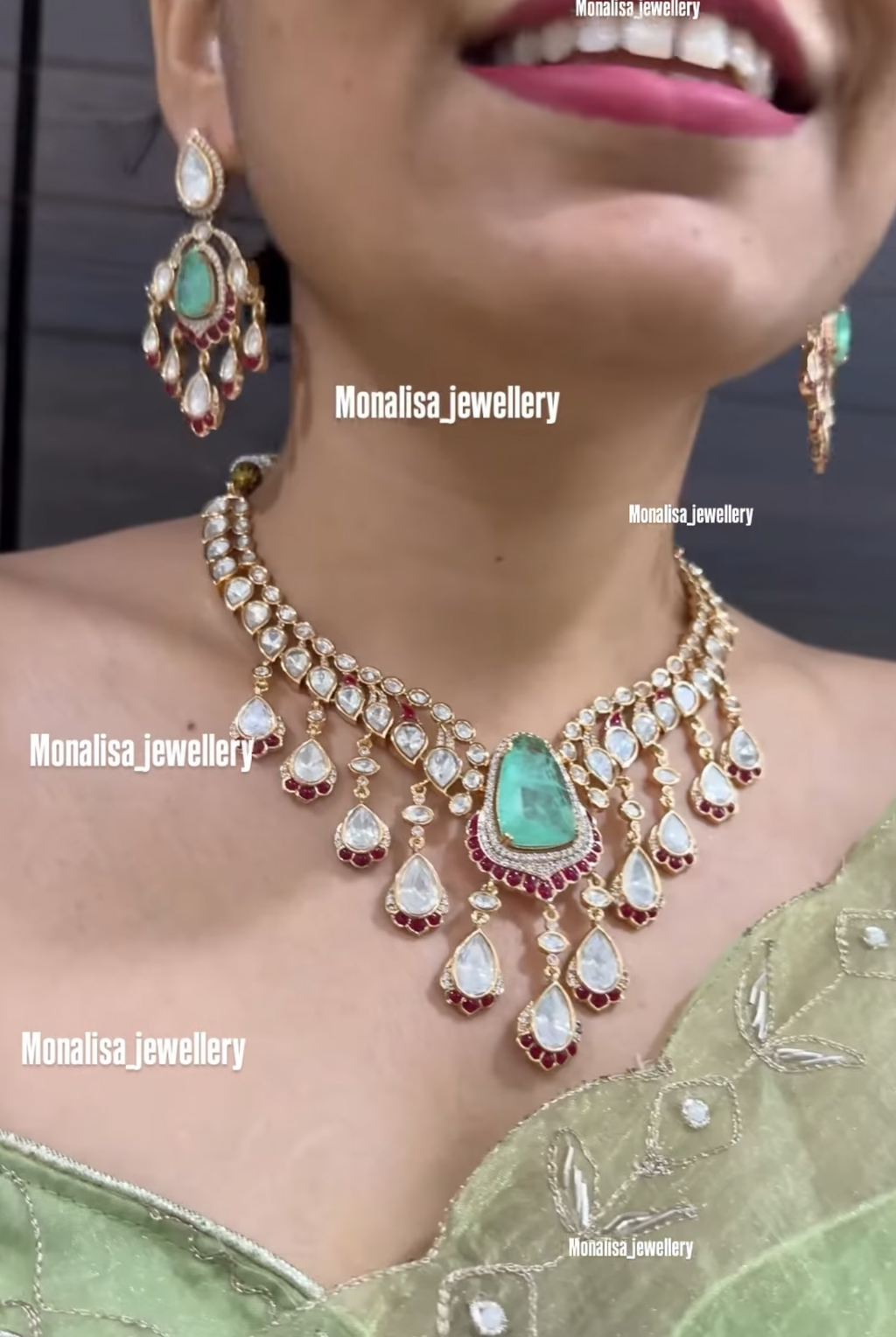 Drishya Polki Designer Necklace Set