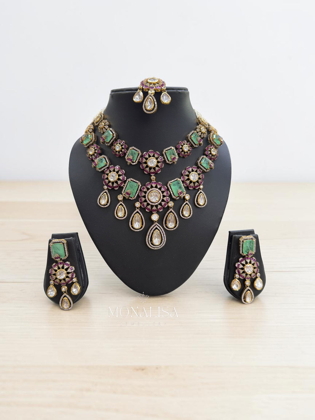 Diksha Dublet Polki Designer Necklace Set