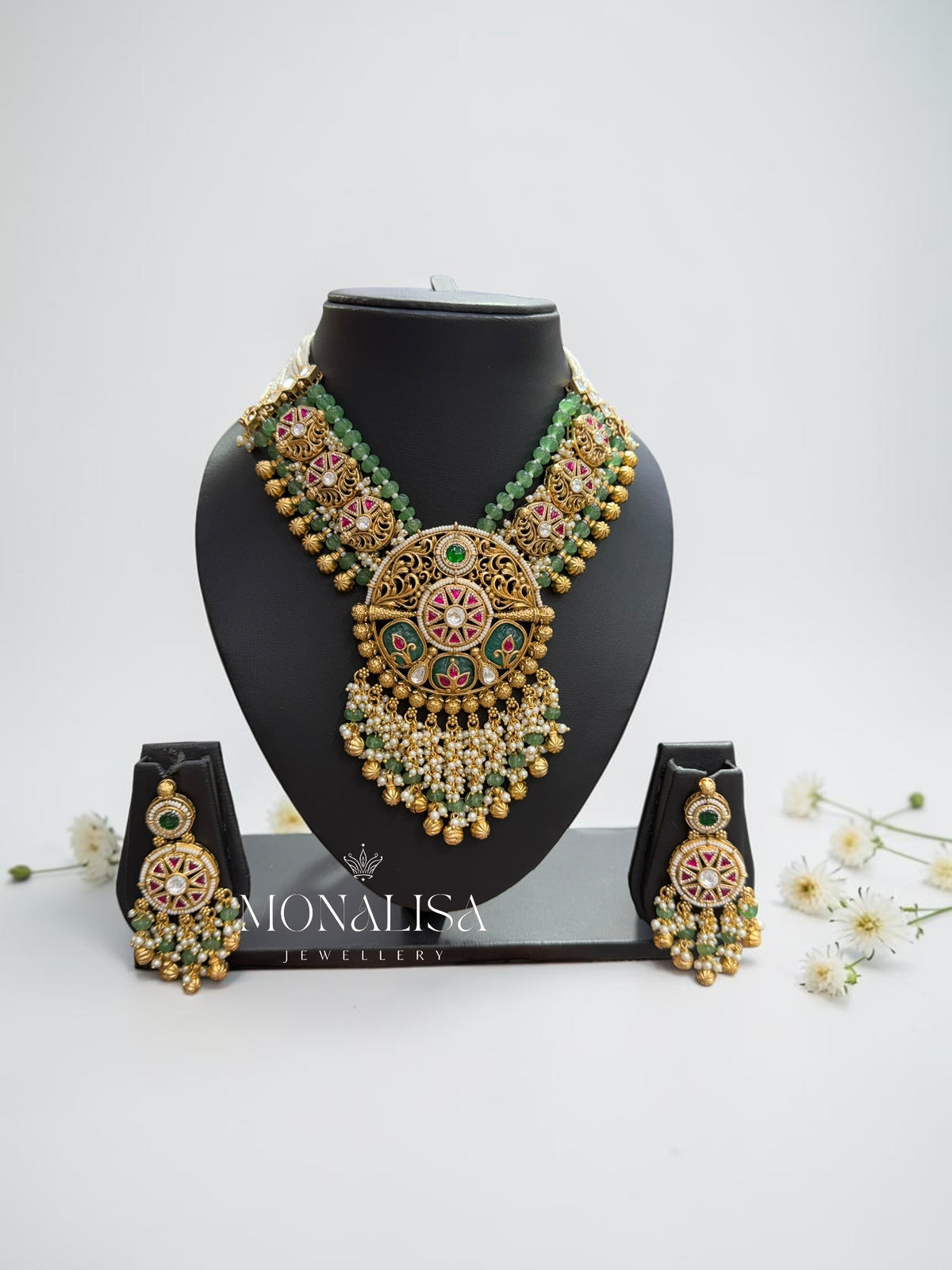 Vishika Antique Designer Necklace Set