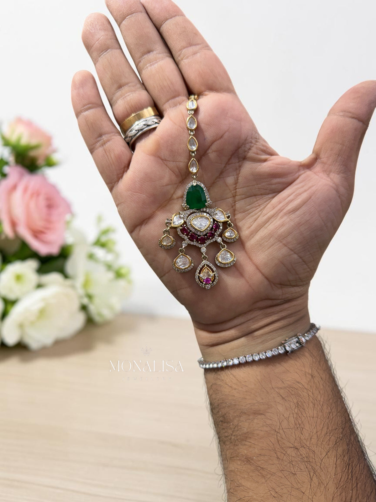 Zenia Polki Designer Necklace Set