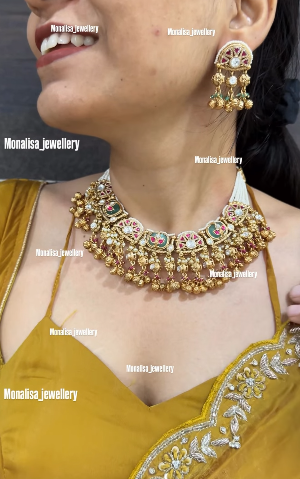 Manushi Antique Designer Necklace Set