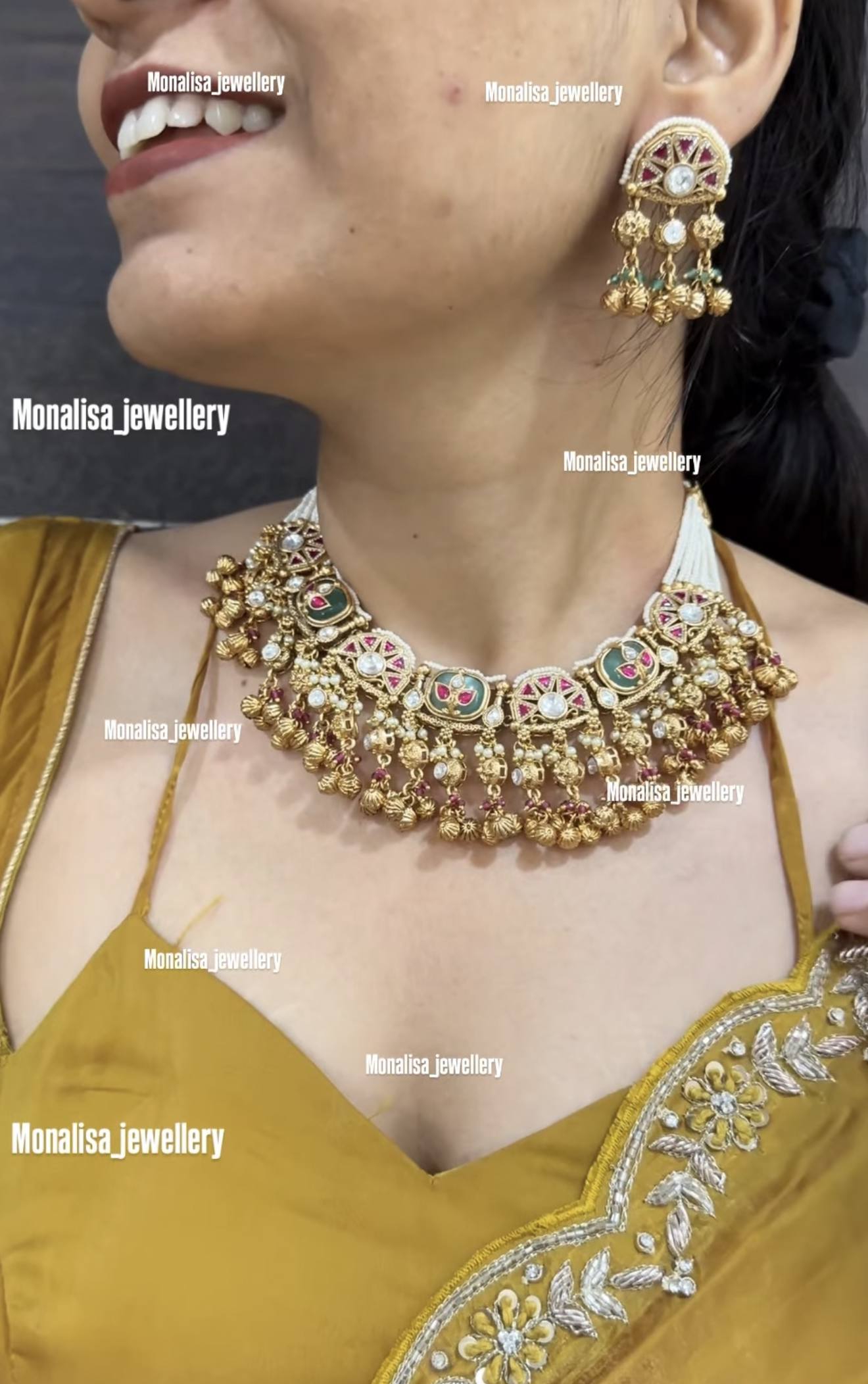 Manushi Antique Designer Necklace Set