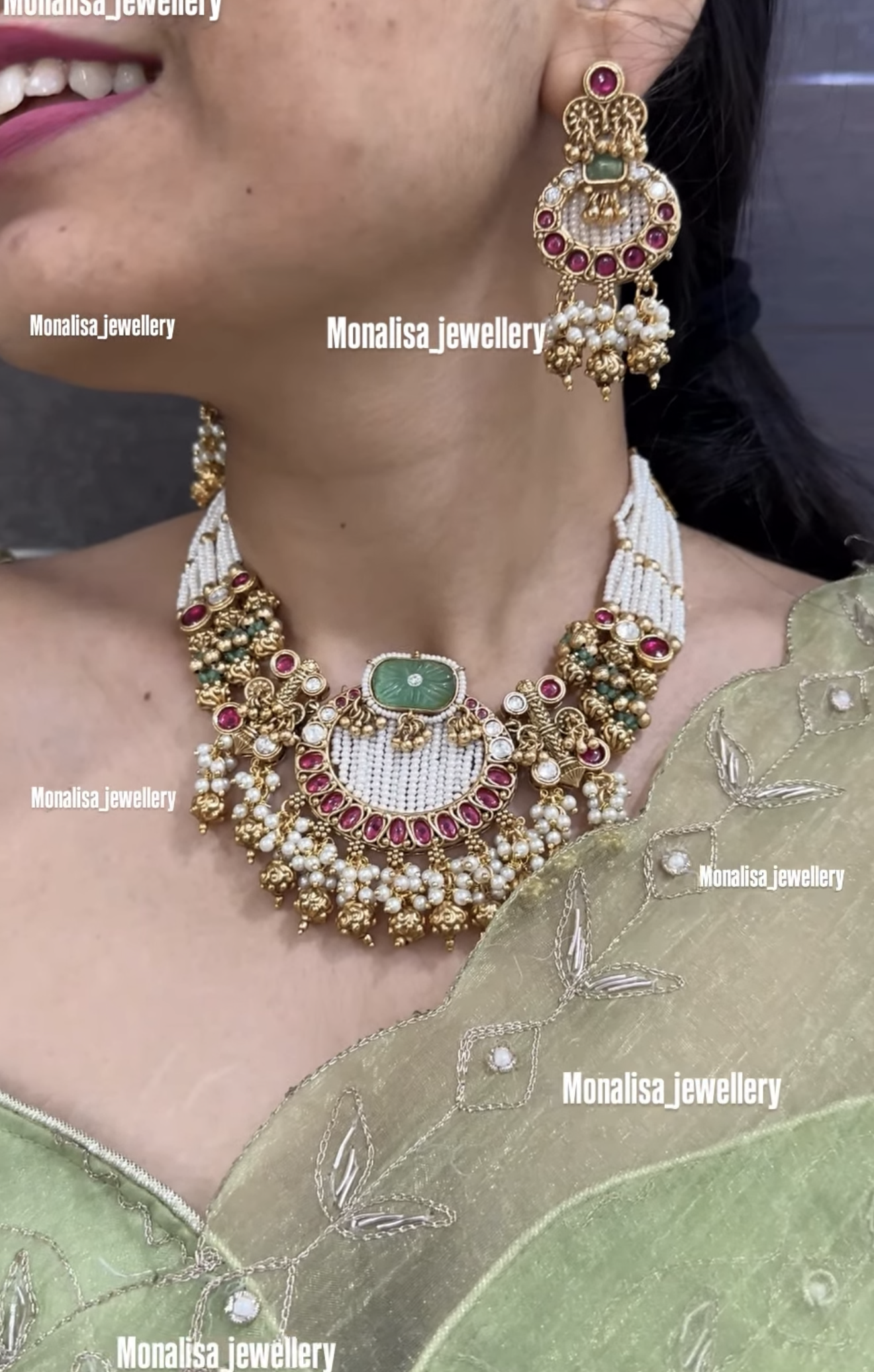 Vedika Antique Designer Necklace Set