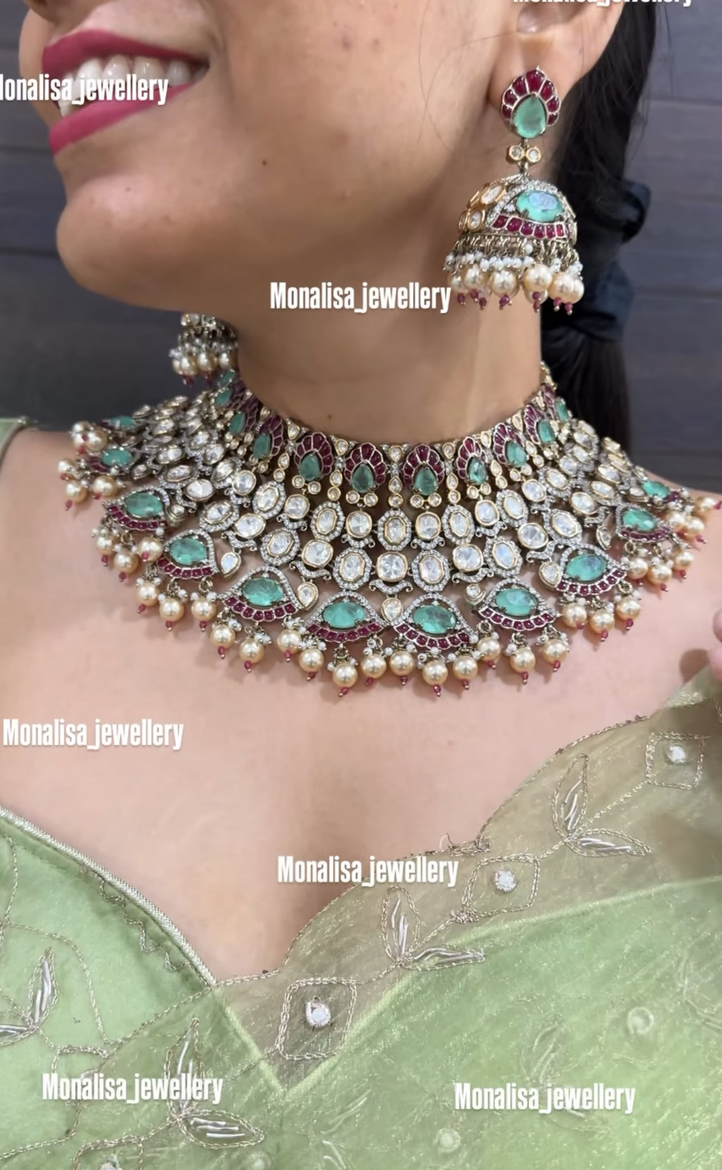 Ryka Polki Designer Necklace Set