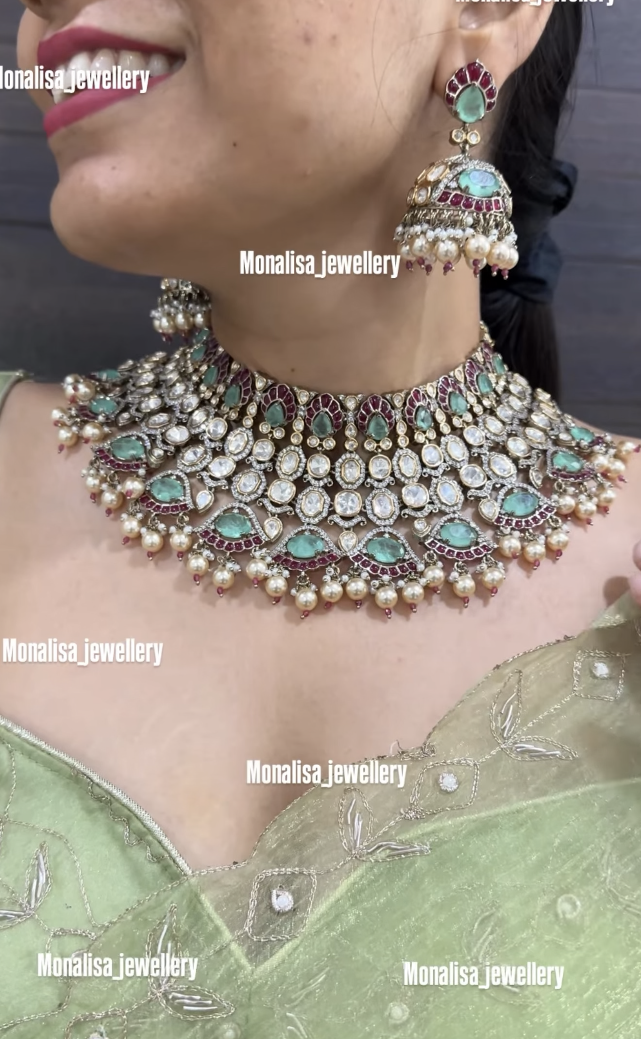 Ryka Polki Designer Necklace Set