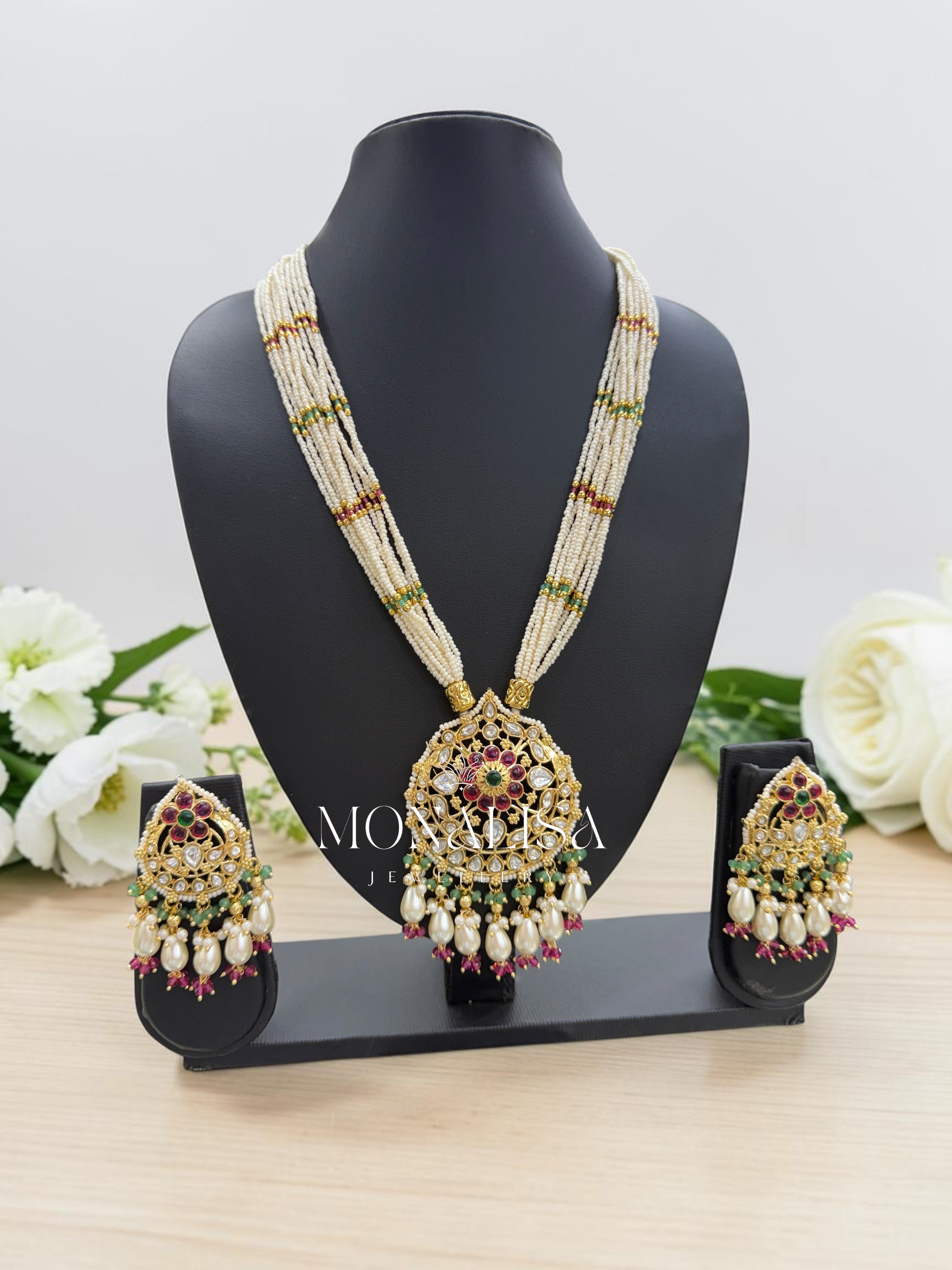 Rubita Antique designer long Necklace Set