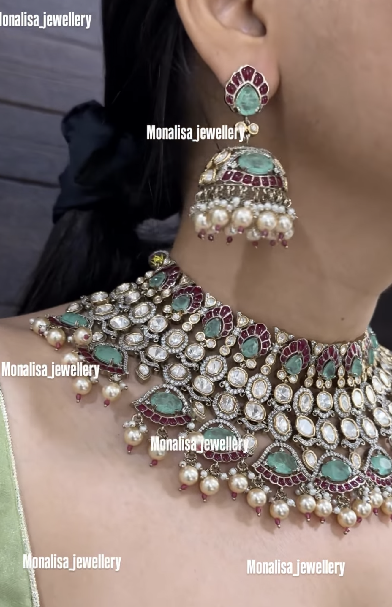 Ryka Polki Designer Necklace Set