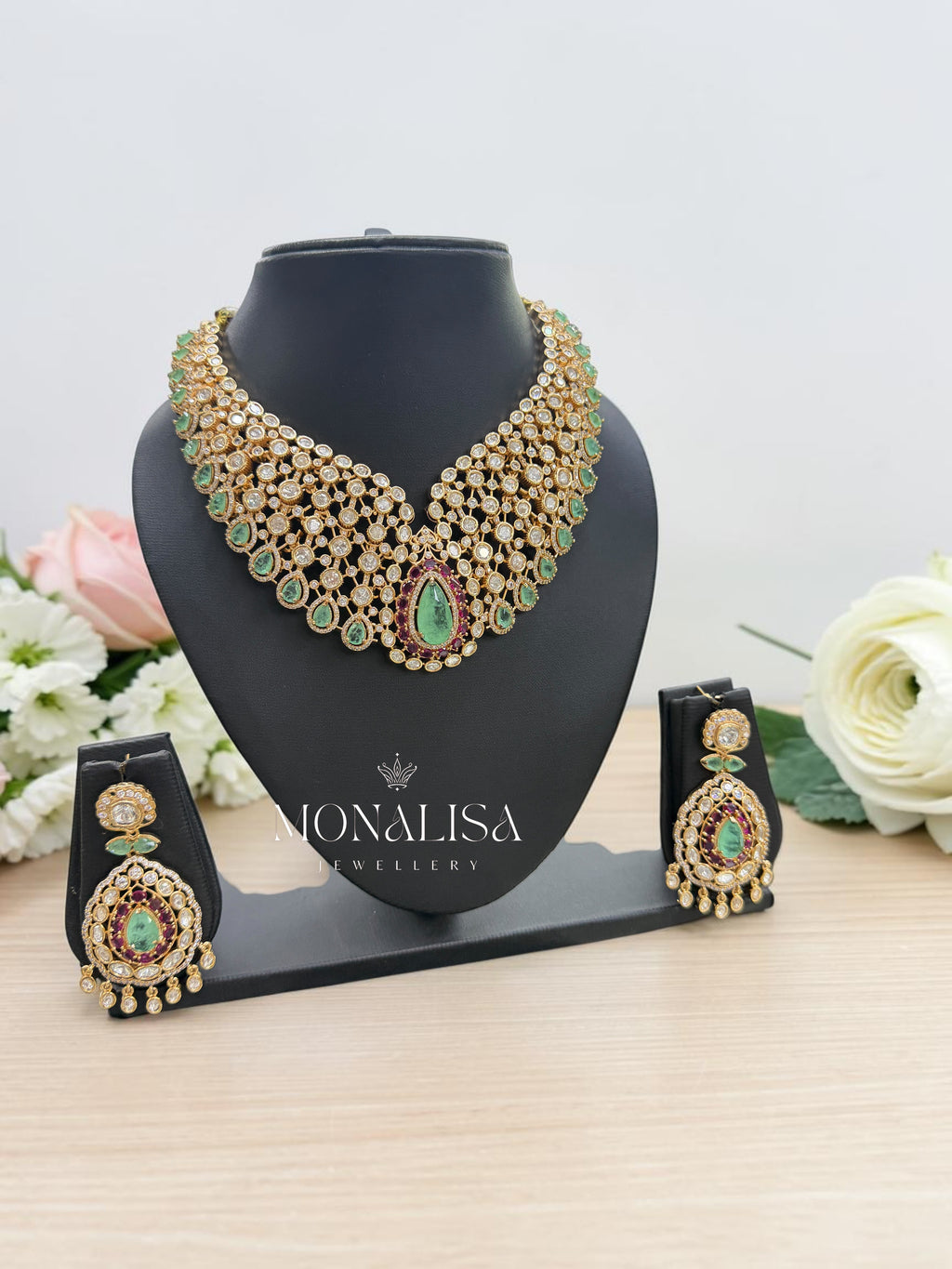 Kimaya Polki Designer Necklace Set