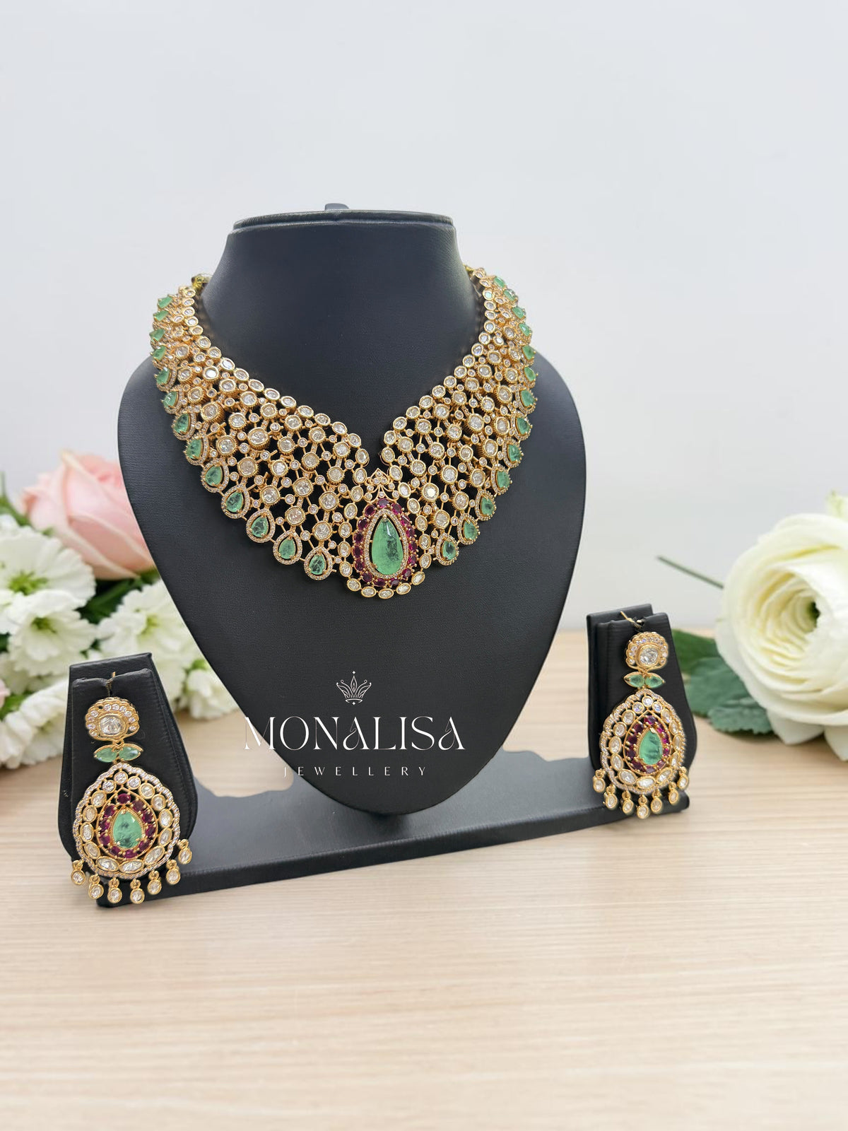 Kimaya Polki Designer Necklace Set