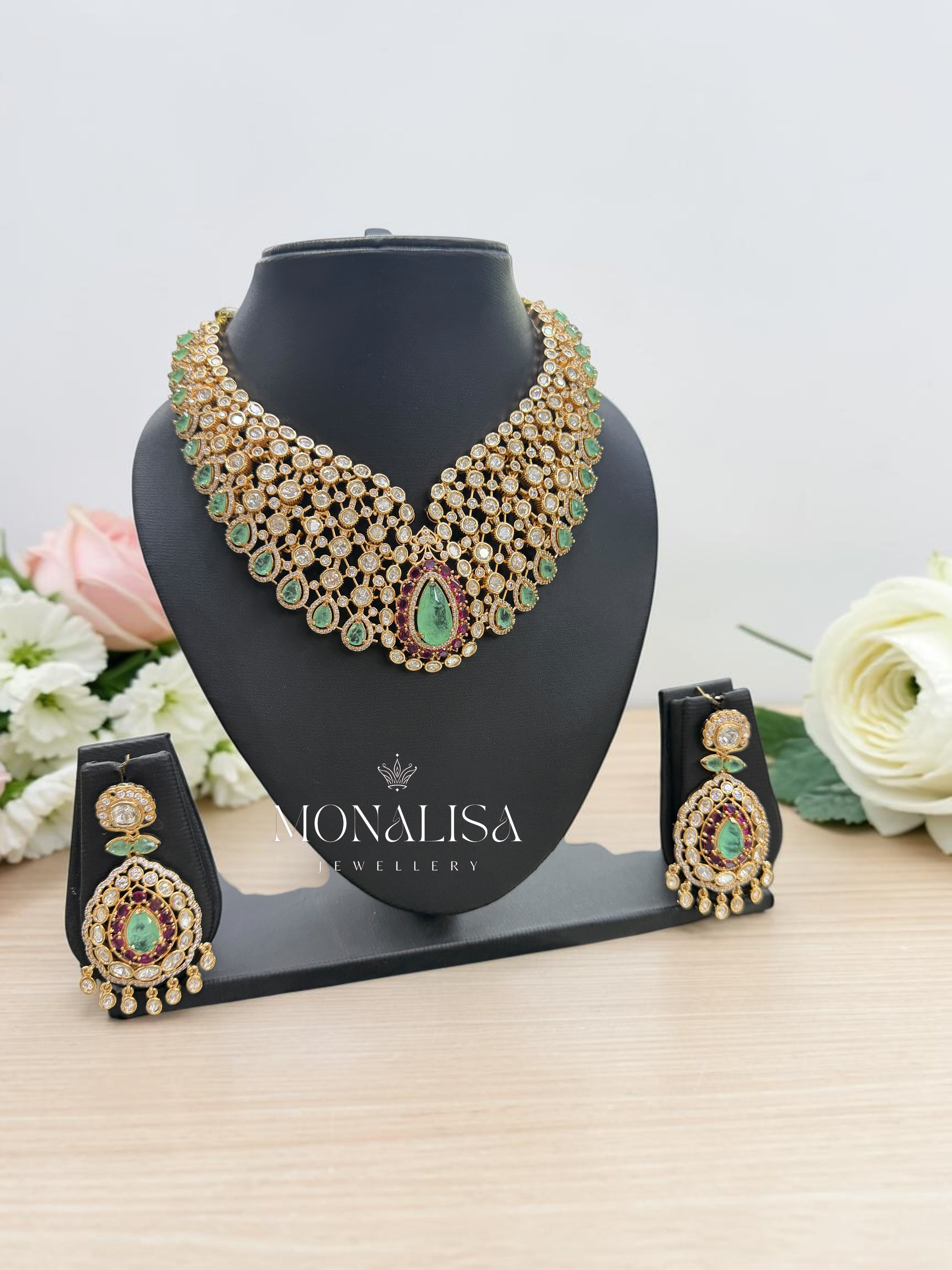 Kimaya Polki Designer Necklace Set