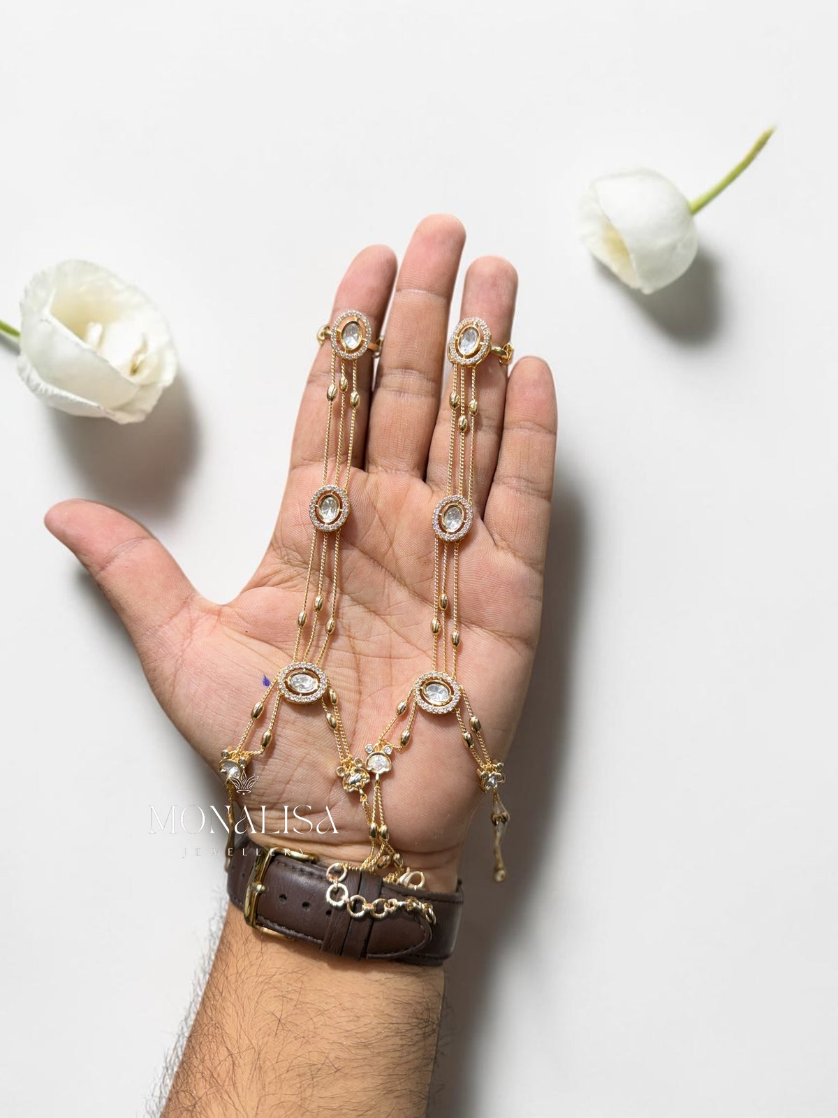 Eisha Polki Designer Hathphool