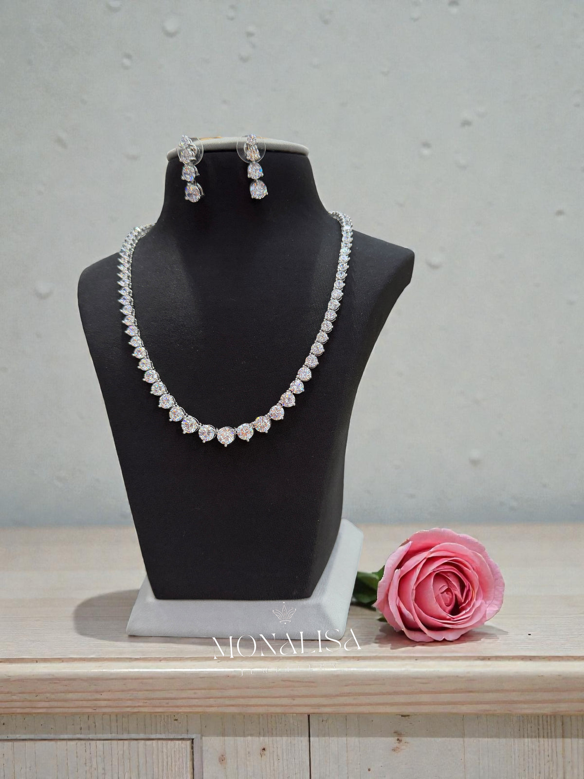 Silver Single Line Solitaire Imported set