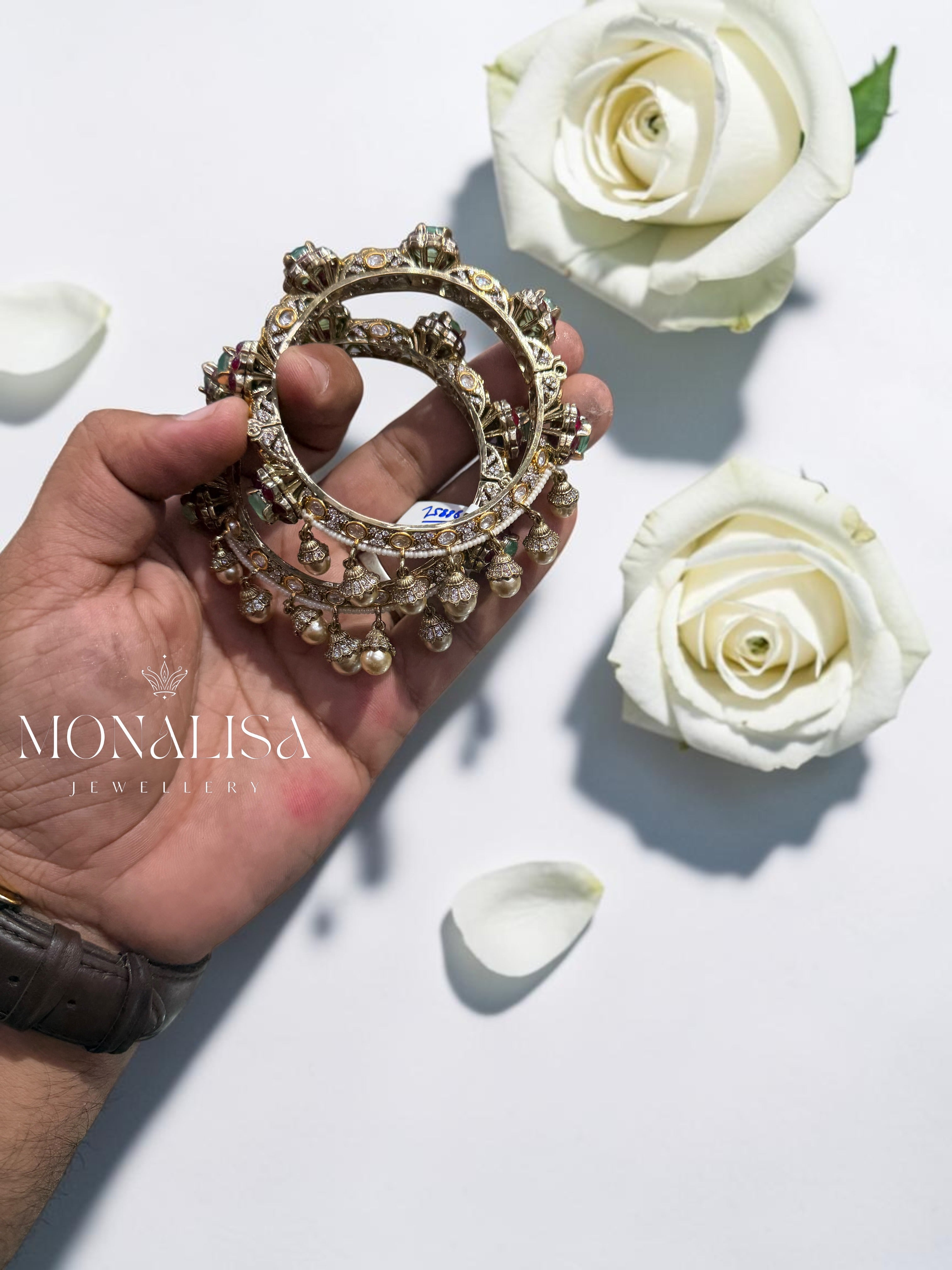 Sayra Polki Designer Bangles