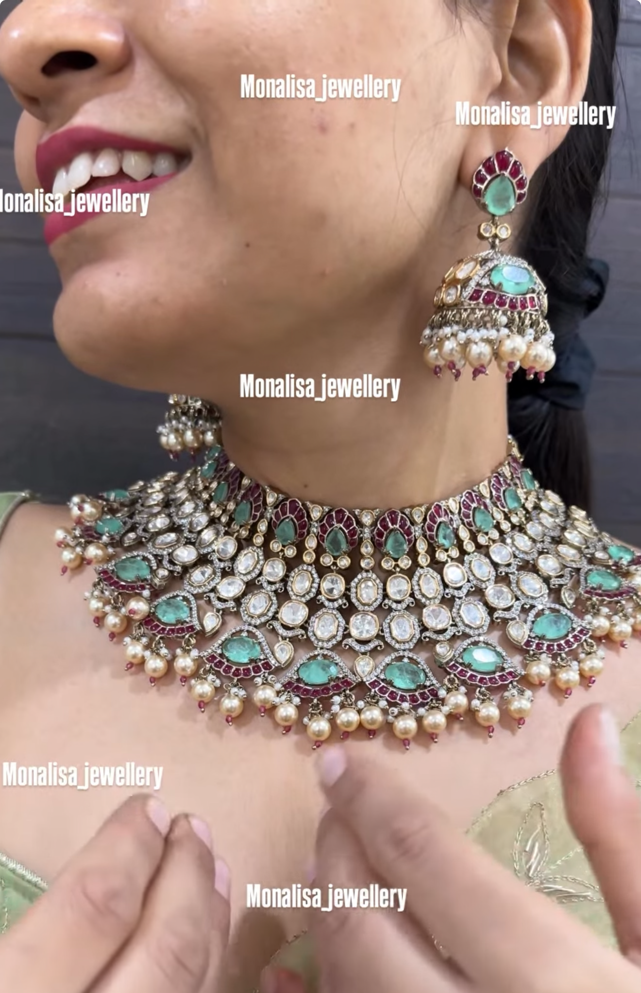 Ryka Polki Designer Necklace Set