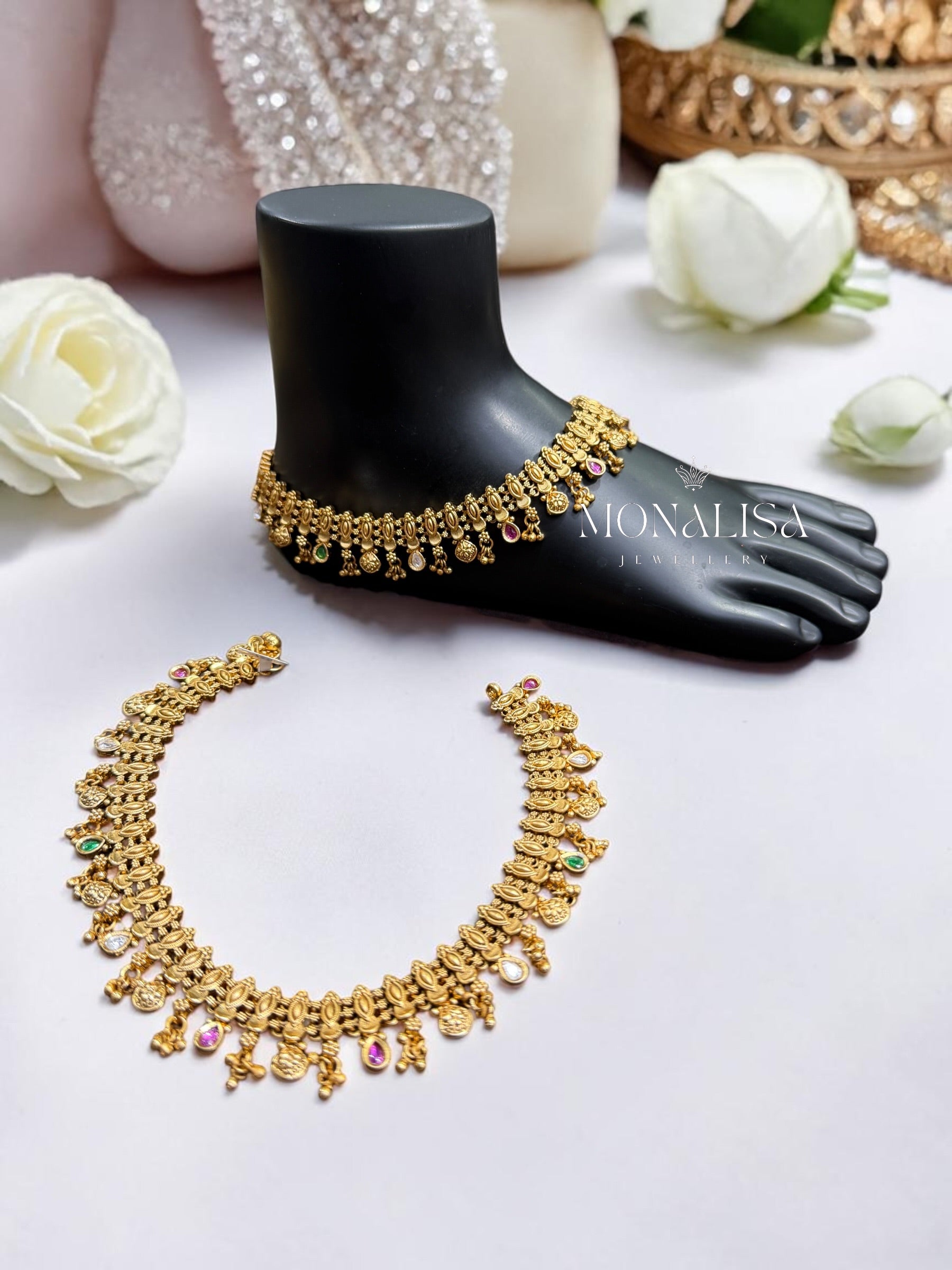 Anila Antique designer Anklet
