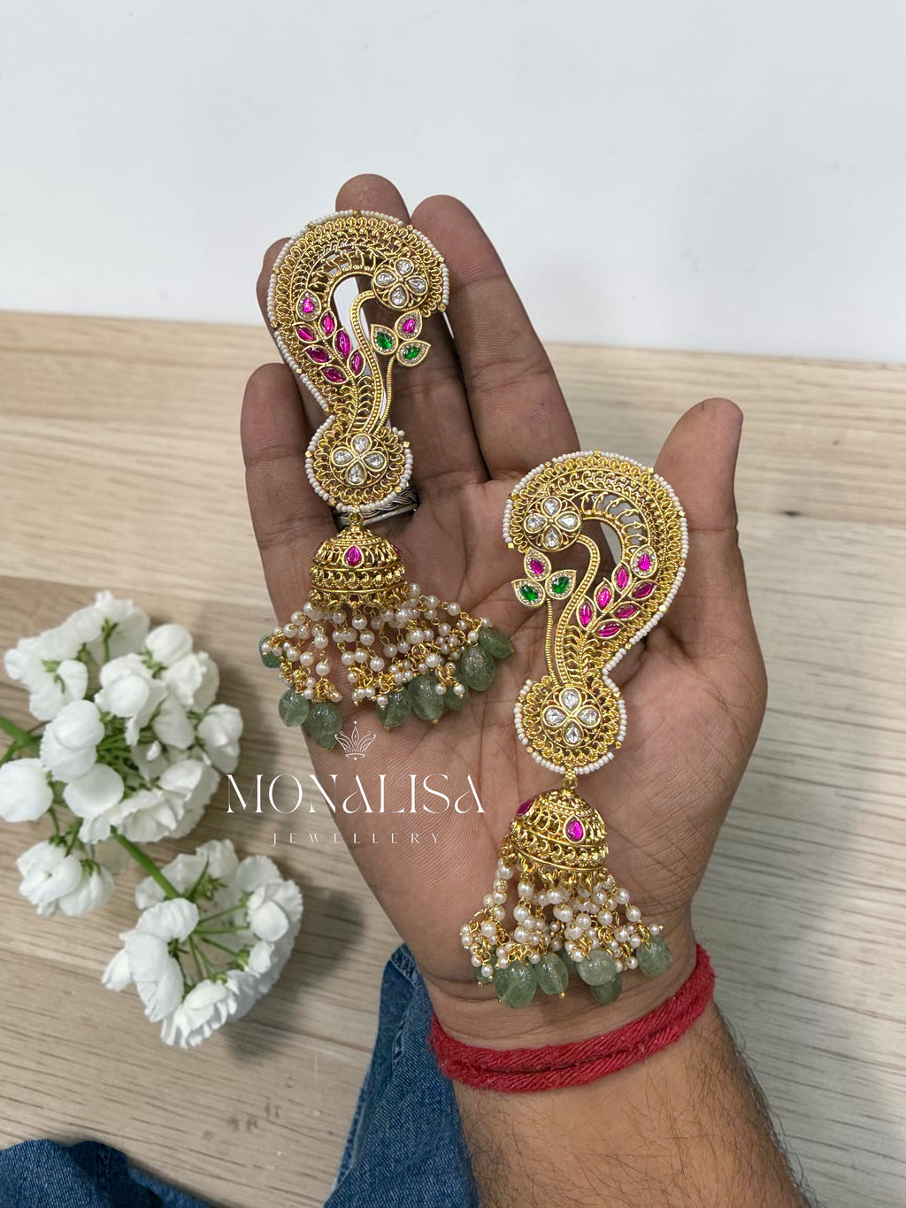 Dhiravka Antique Desinger Kaan Earing
