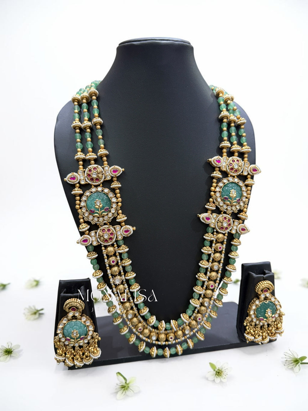 Parvati Antique designer long Necklace Set