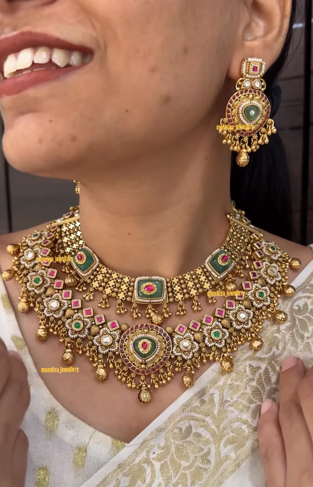 Riana Antique Designer Necklace Set