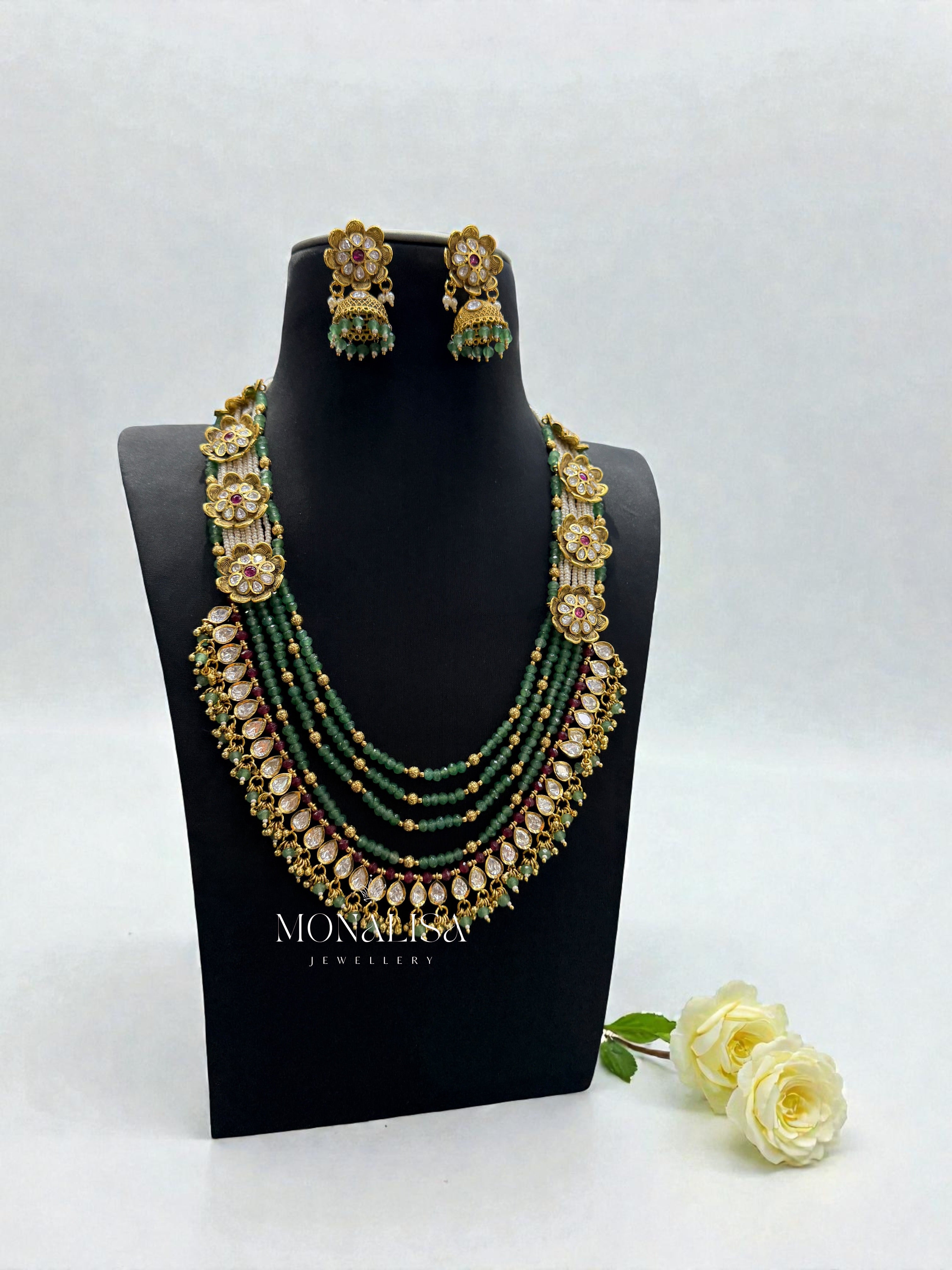 Misty Antique designer long Necklace Set