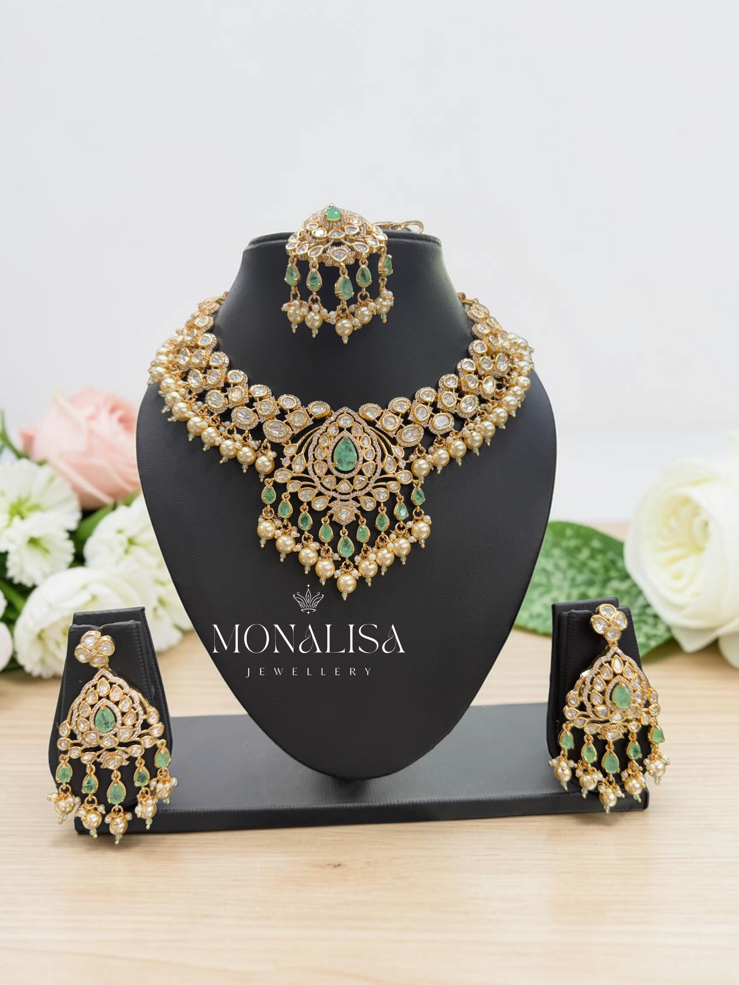 Kiara Polki Designer Necklace Set