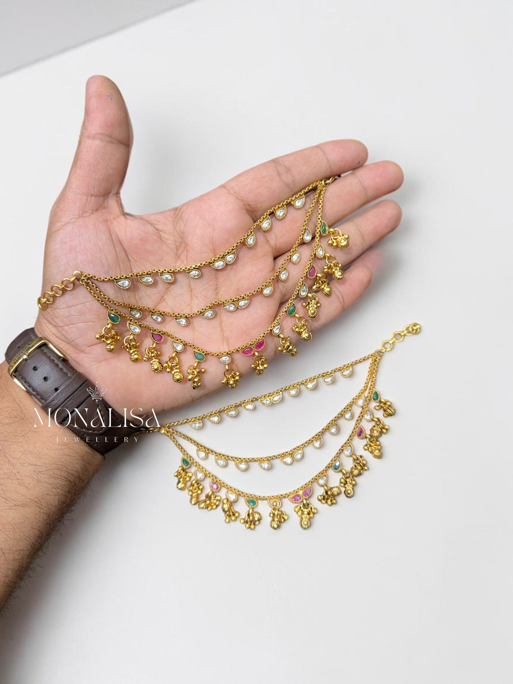 Aarohi Antique Designer Ear chain