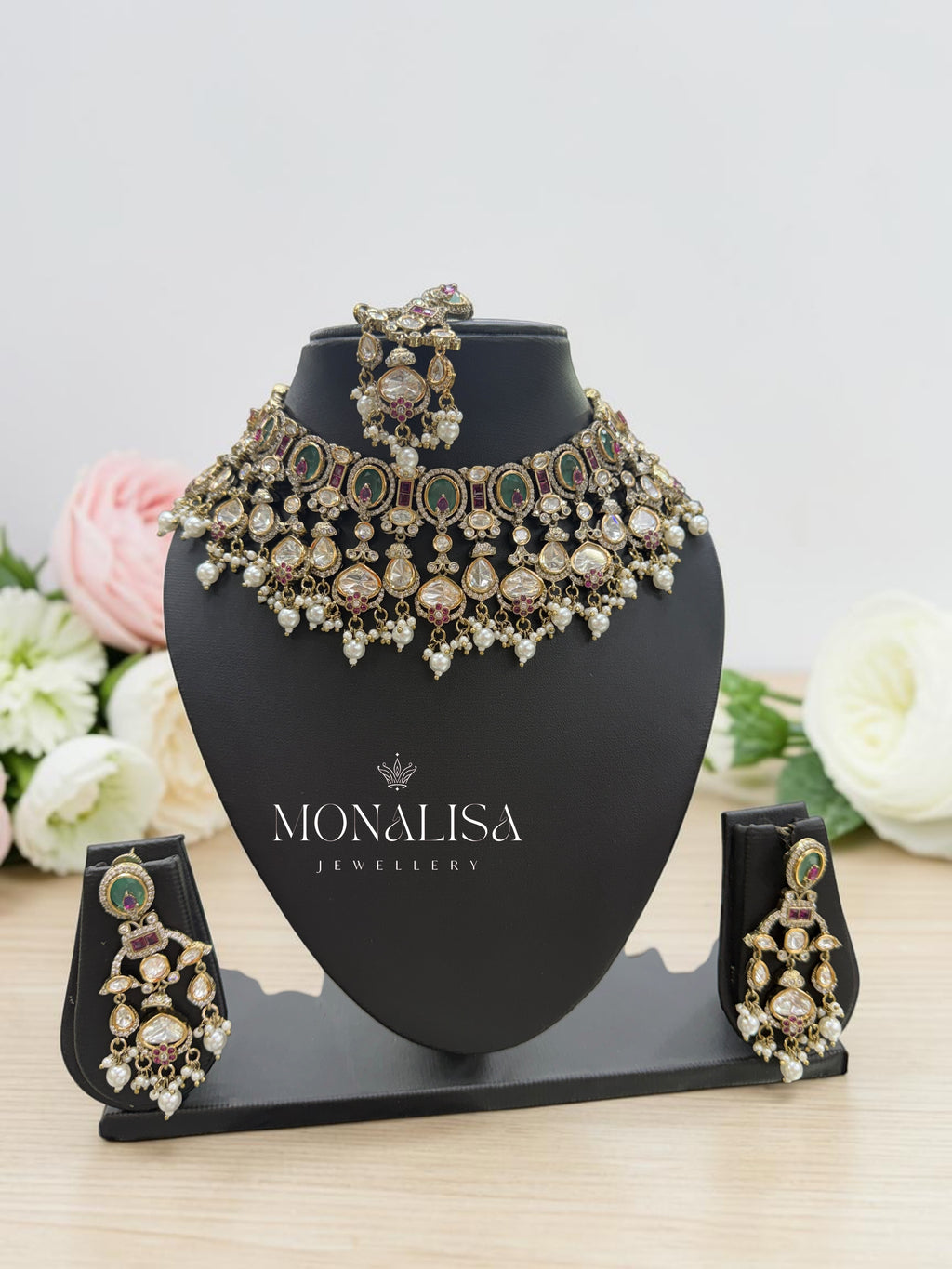 Kiana Polki Designer Necklace Set