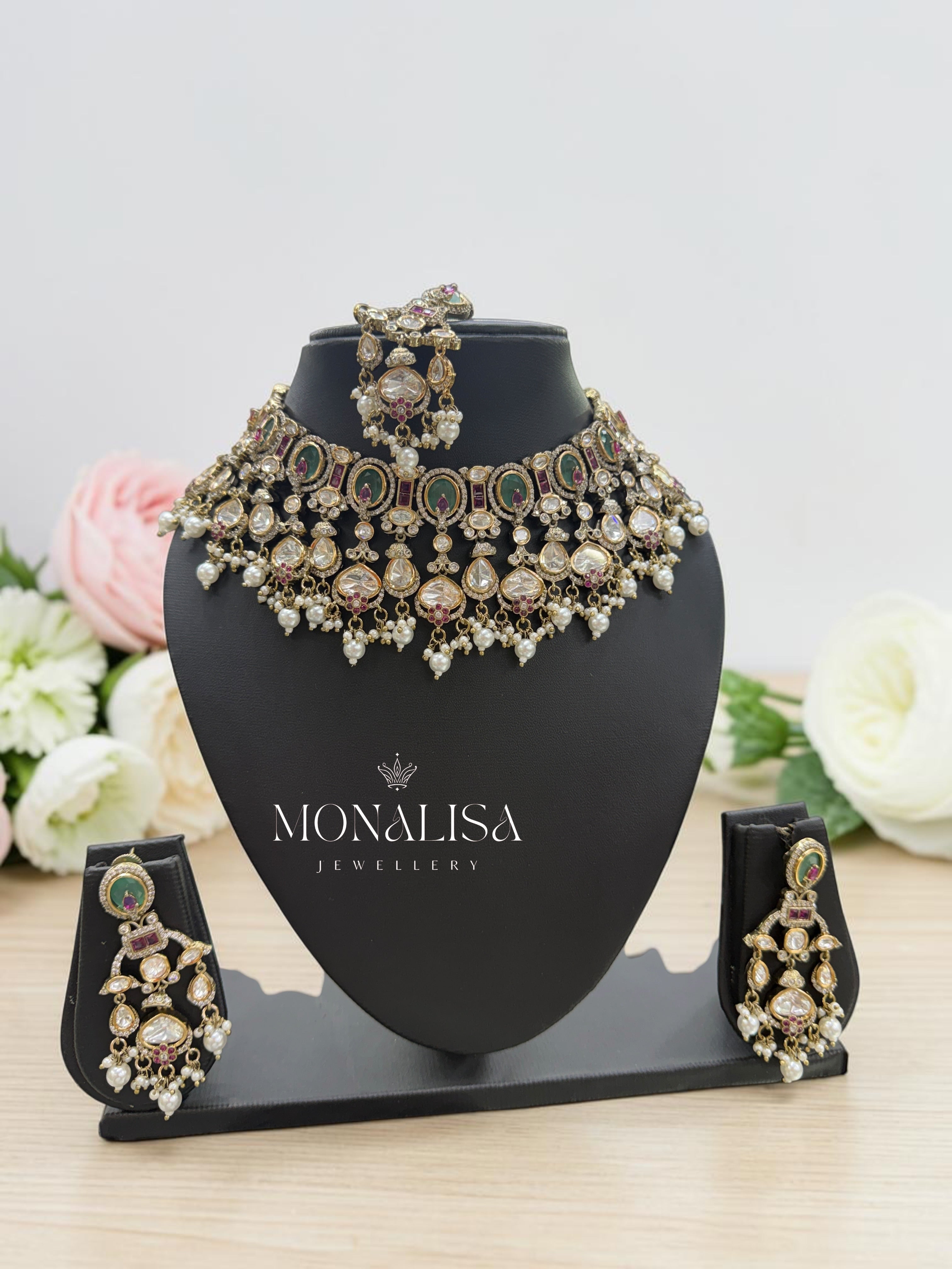 Kiana Polki Designer Necklace Set