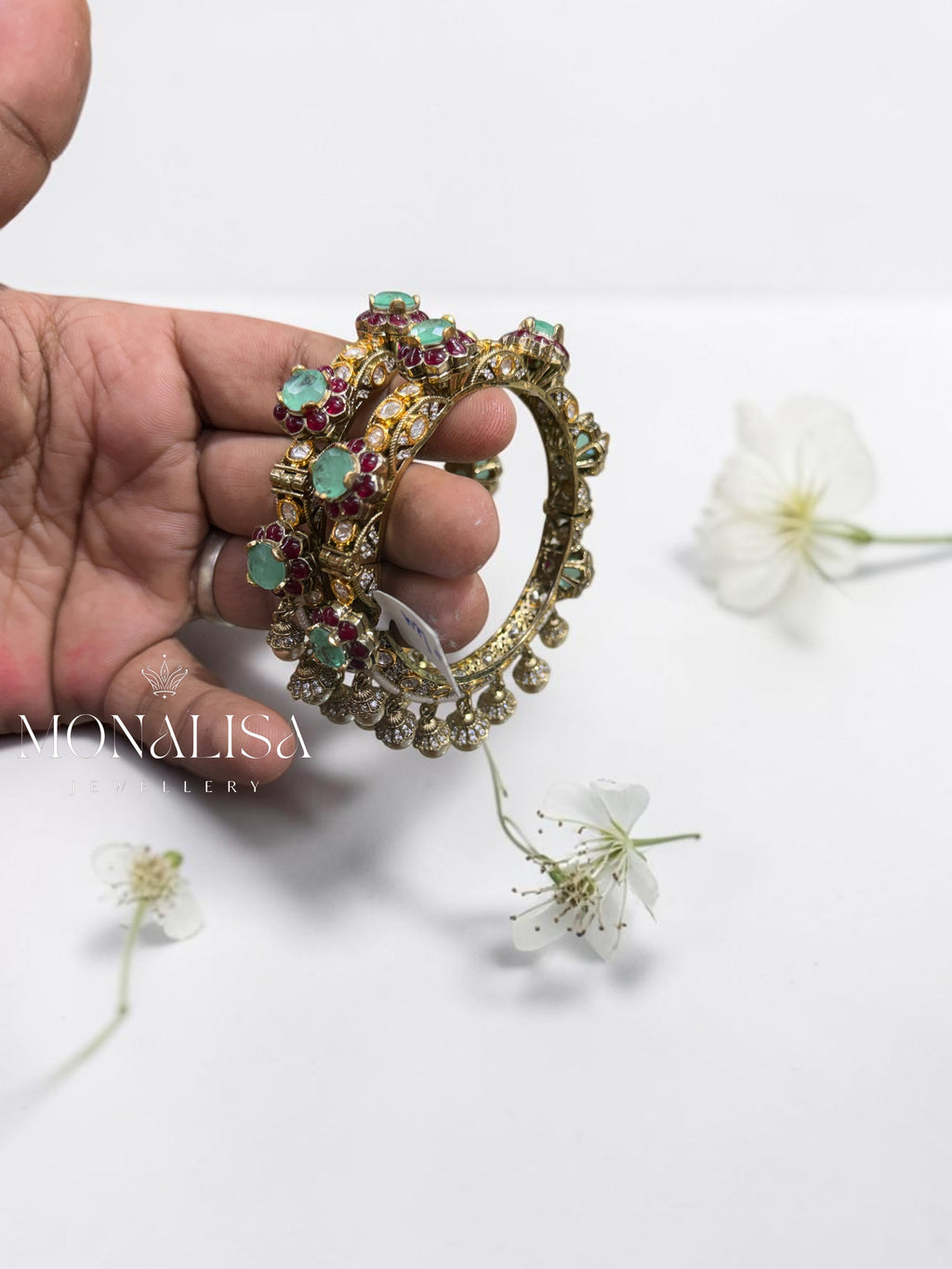 Sayra Polki Designer Bangles