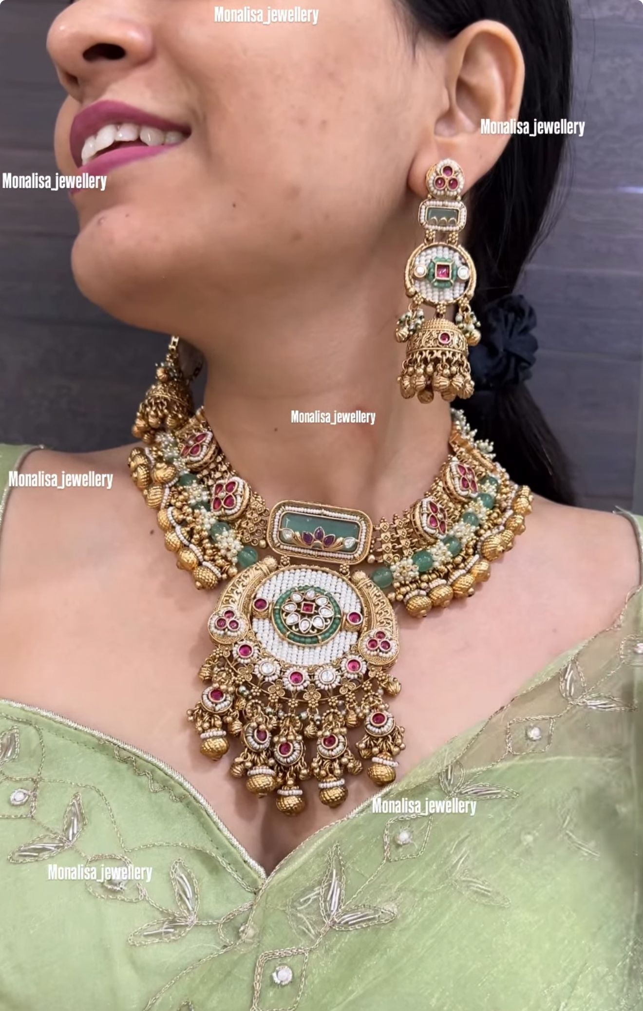Shrija Antique Designer Necklace Set