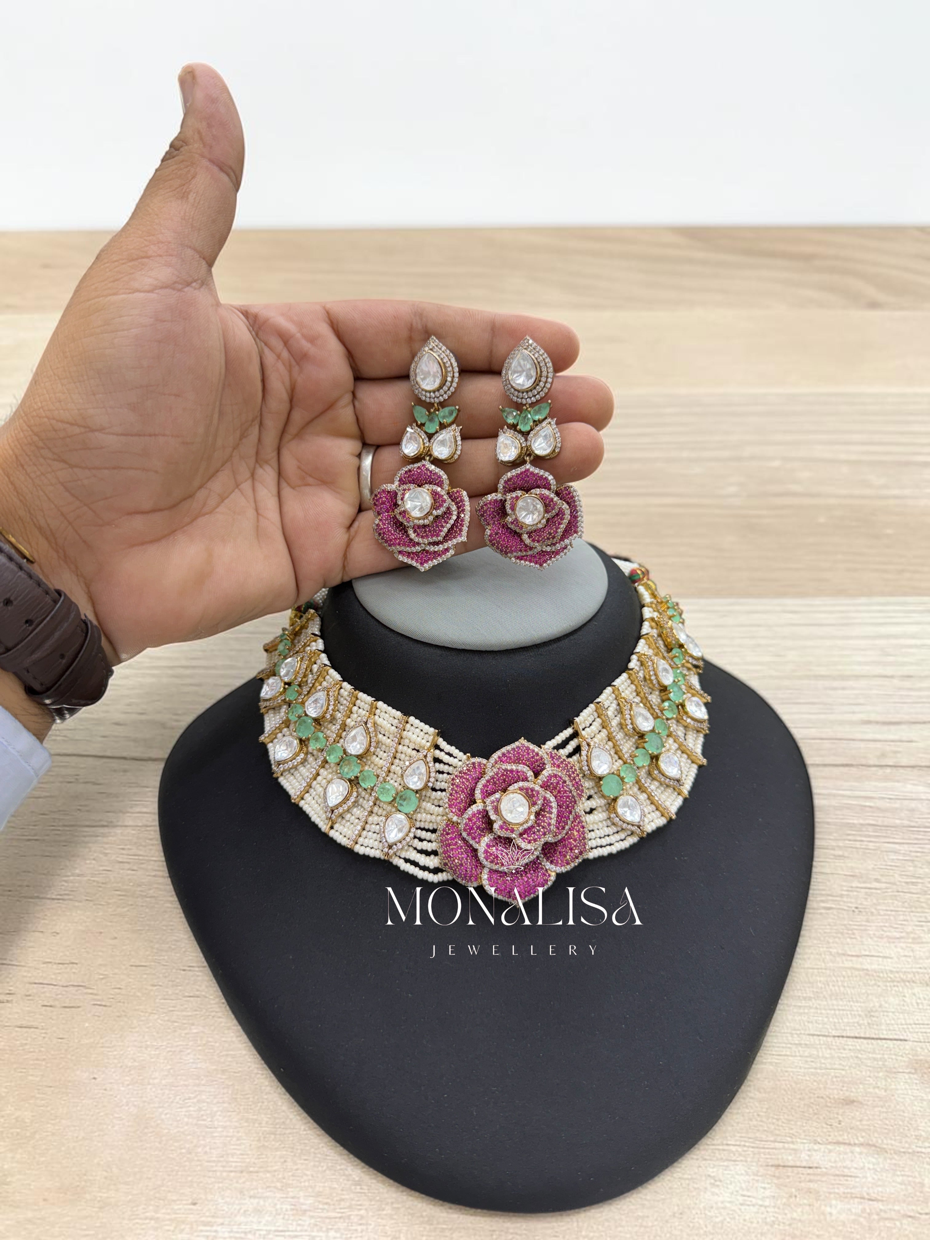 Snehja Statement Necklace Set