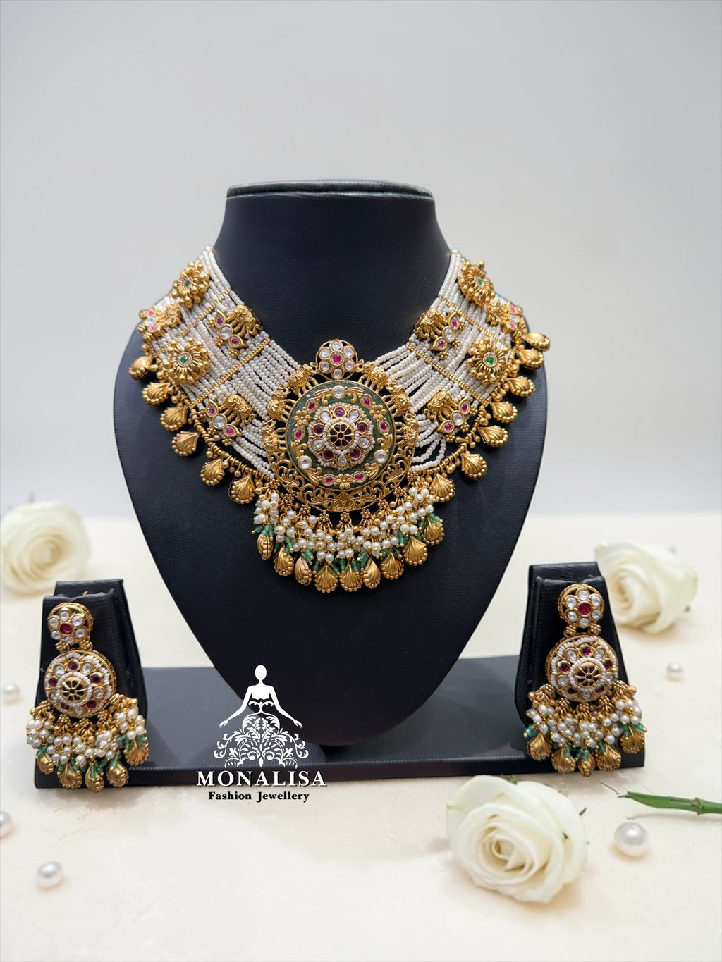 Manisa Antique Designer Necklace Set