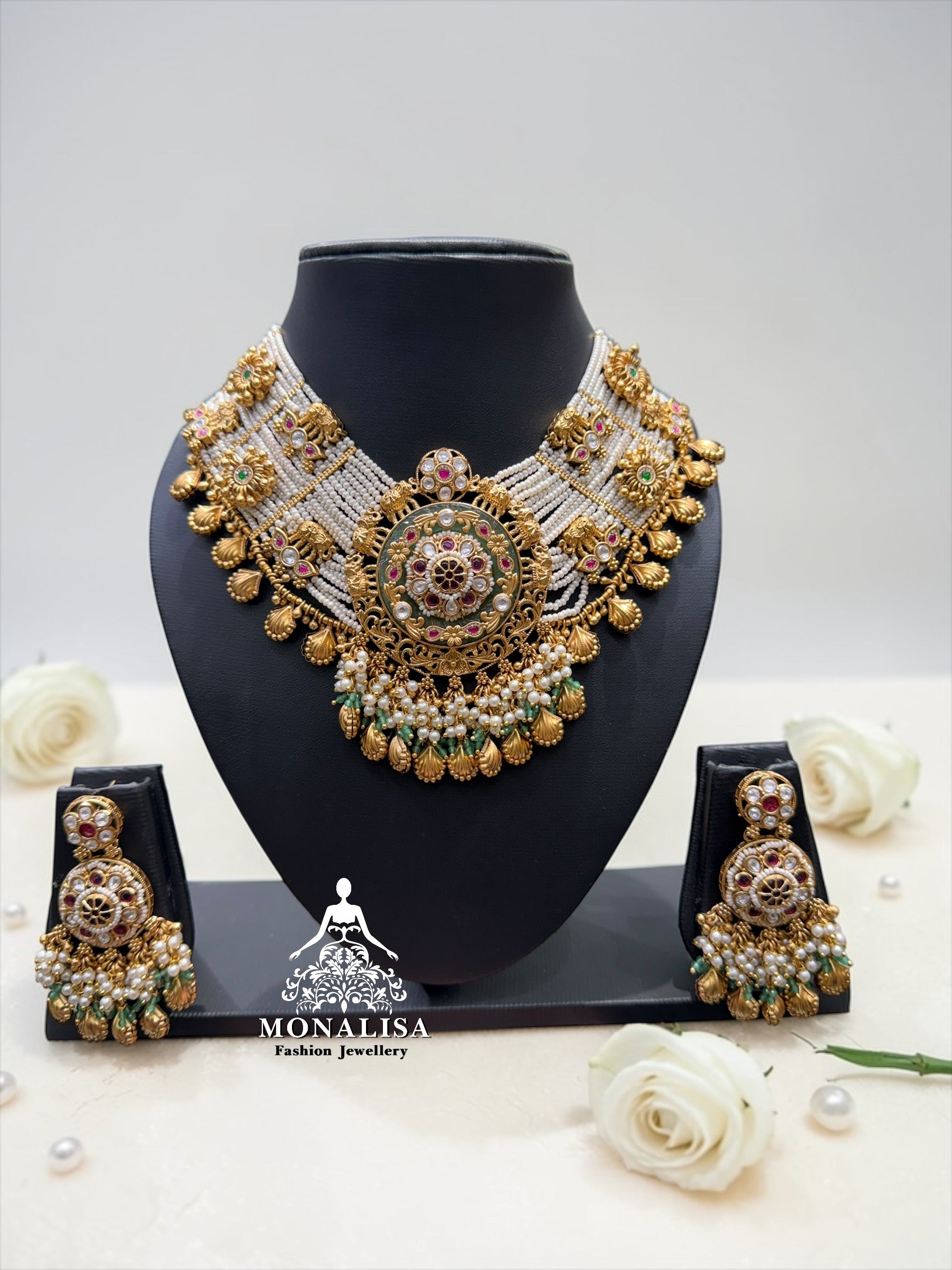 Manisa Antique Designer Necklace Set