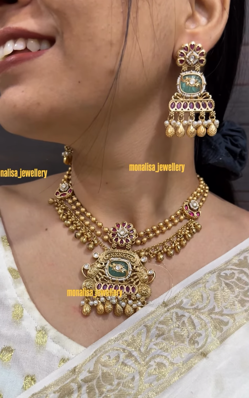 Dhea Antique Designer Necklace Set