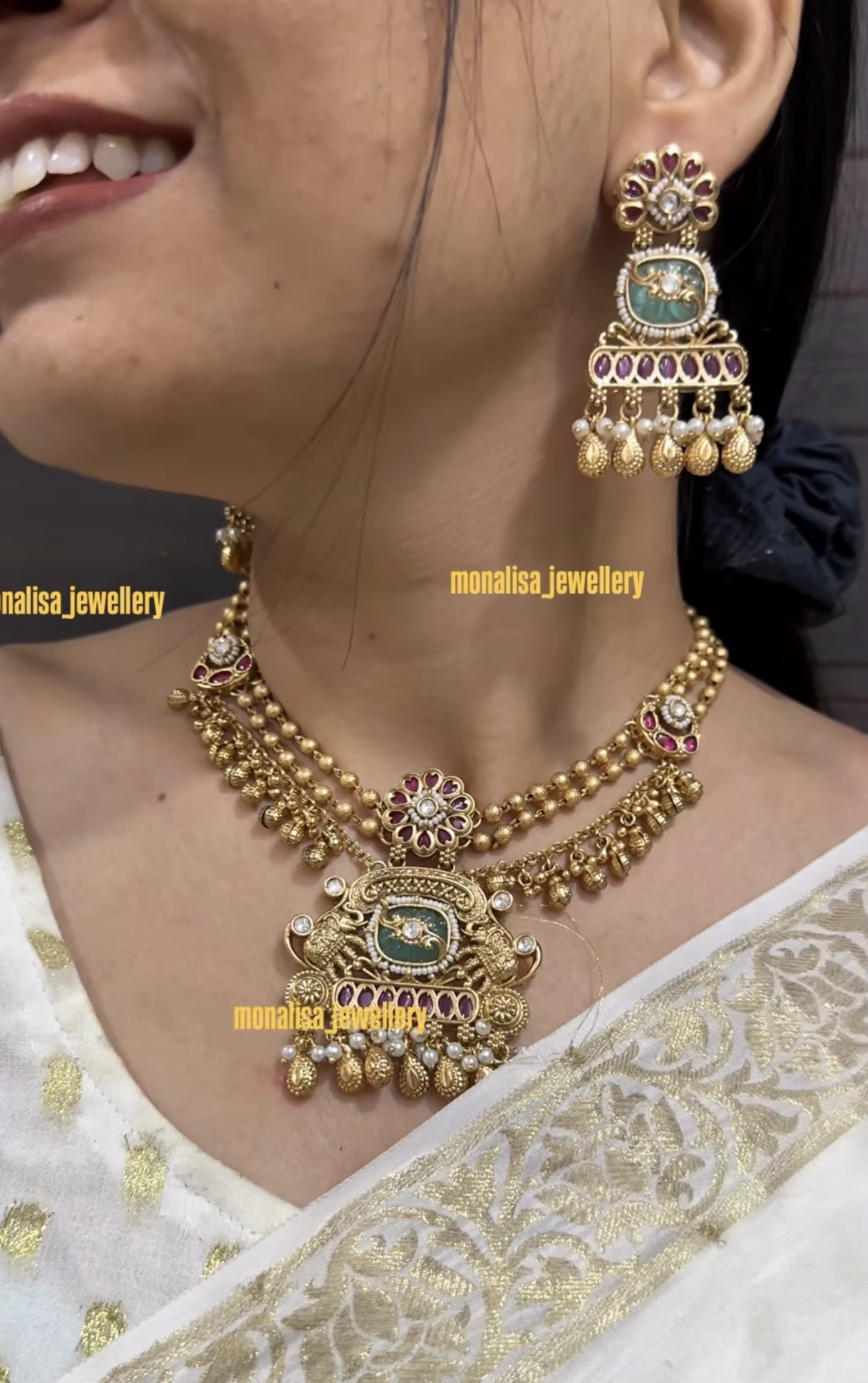 Dhea Antique Designer Necklace Set