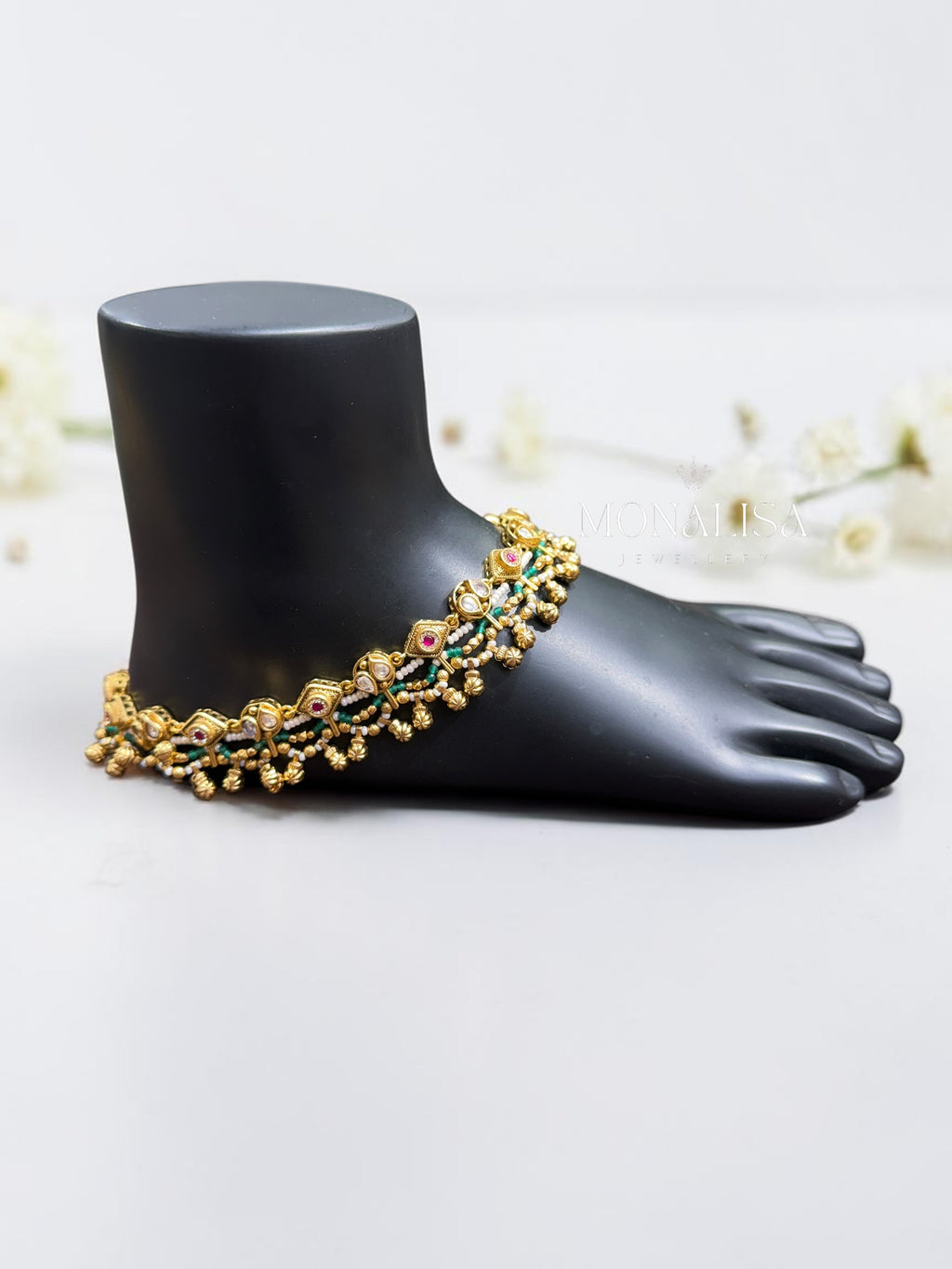Aaranya Antique designer Anklet
