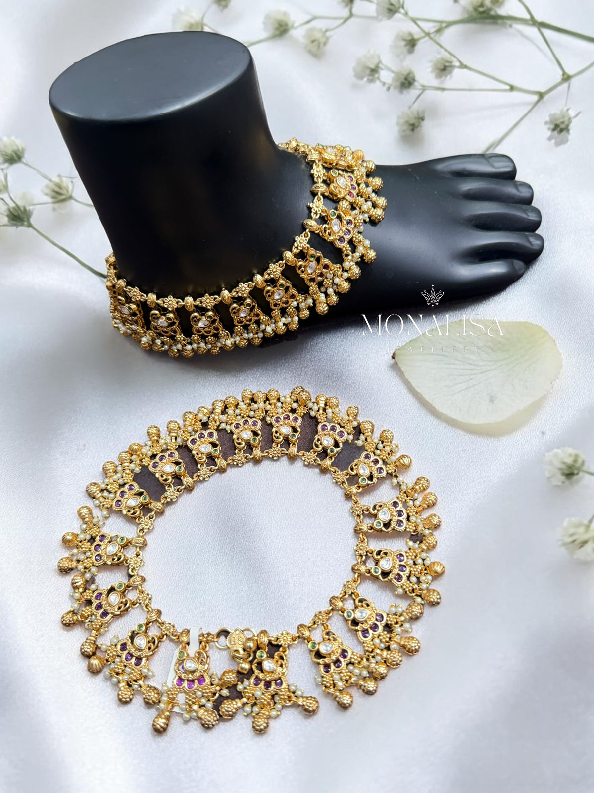 Nilam Antique designer Anklet