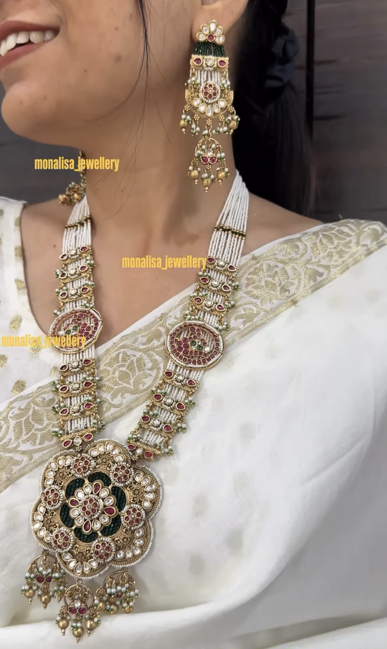 Hamsika Antique Designer Necklace Set