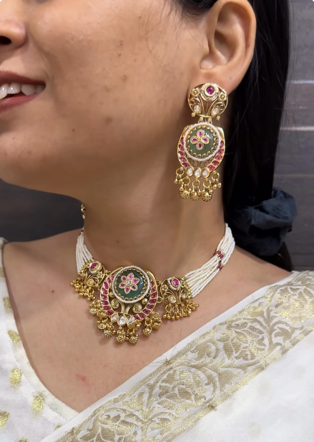 Vara Antique Designer Necklace Set