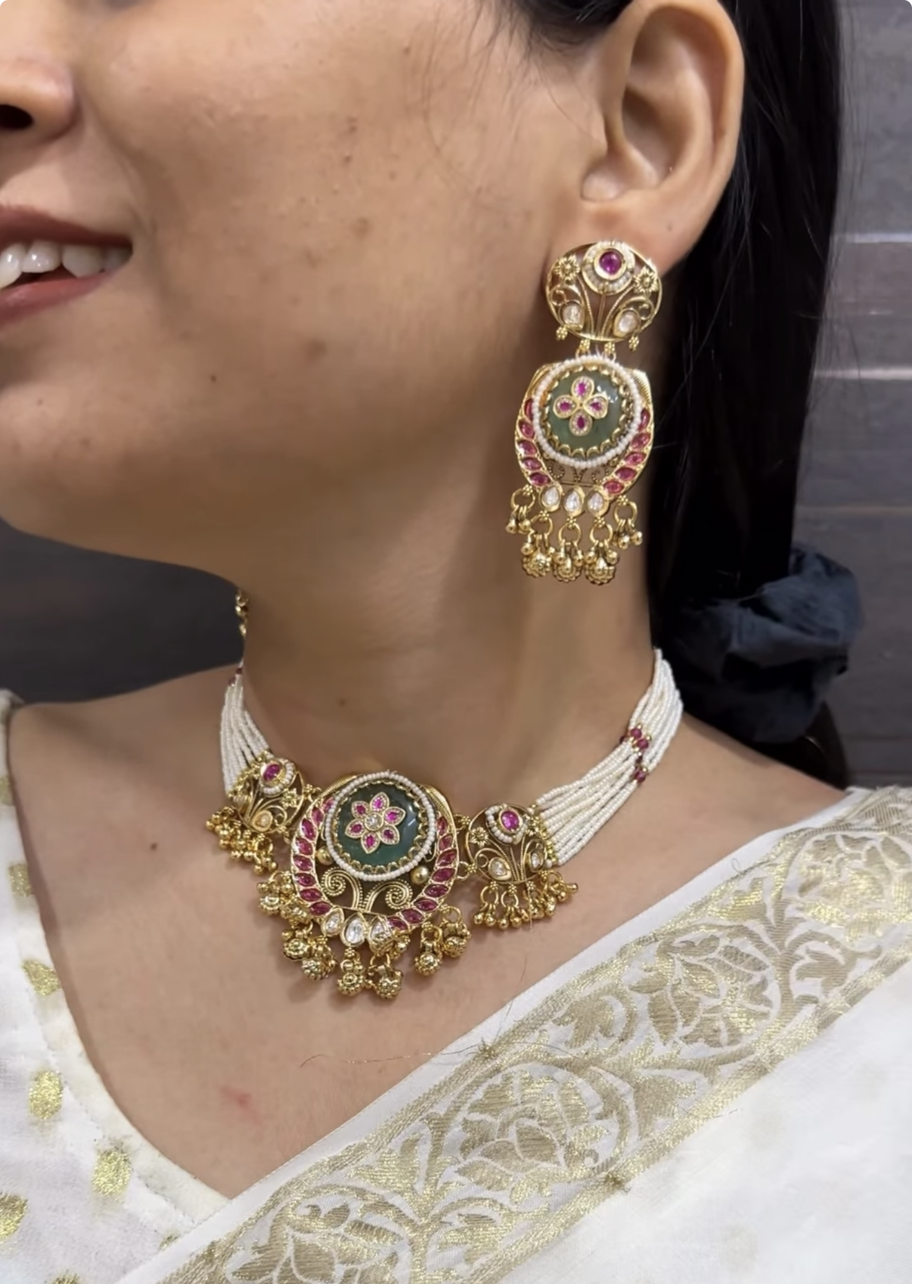 Vara Antique Designer Necklace Set