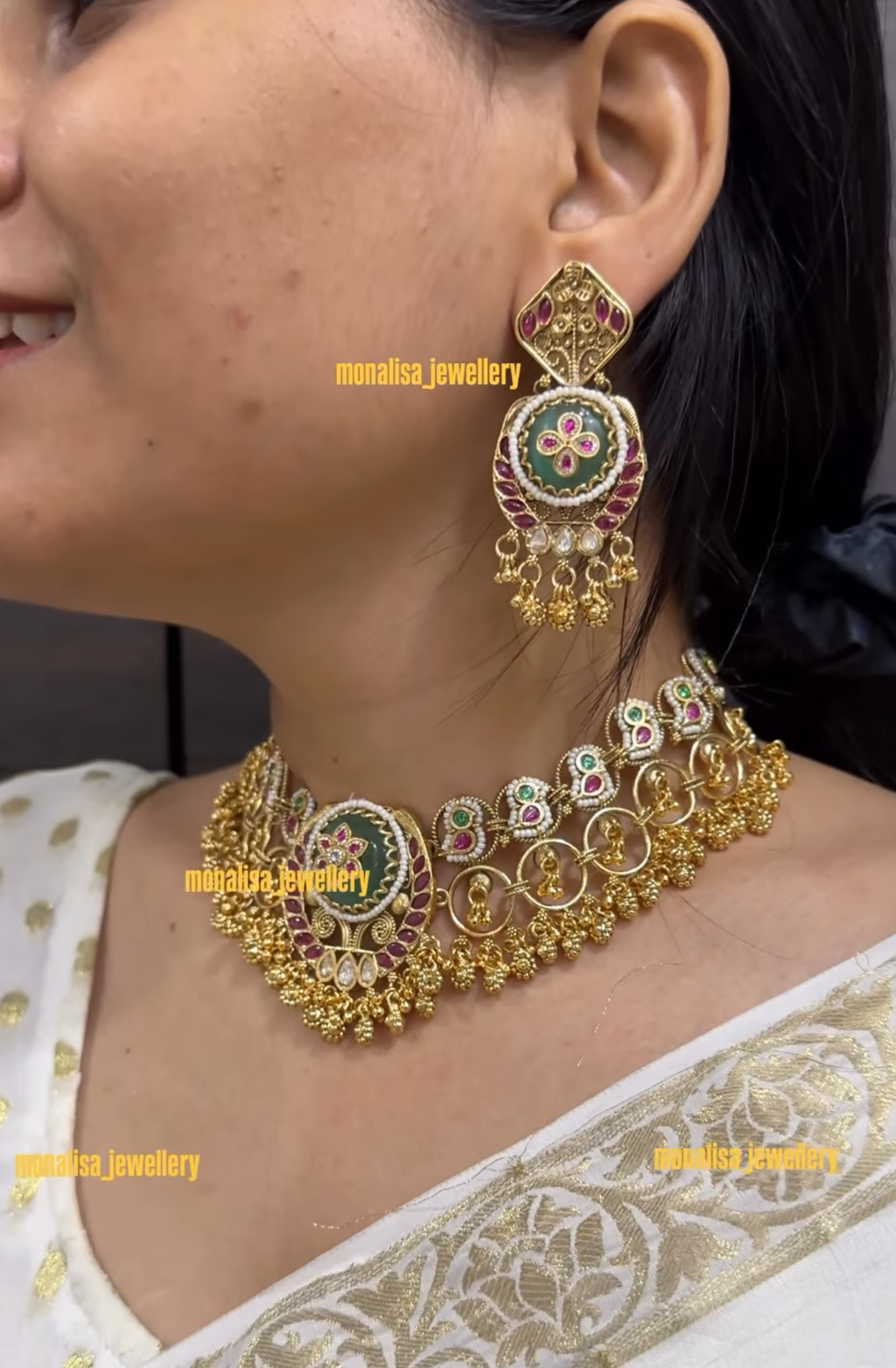 Mithra Antique Designer Necklace Set