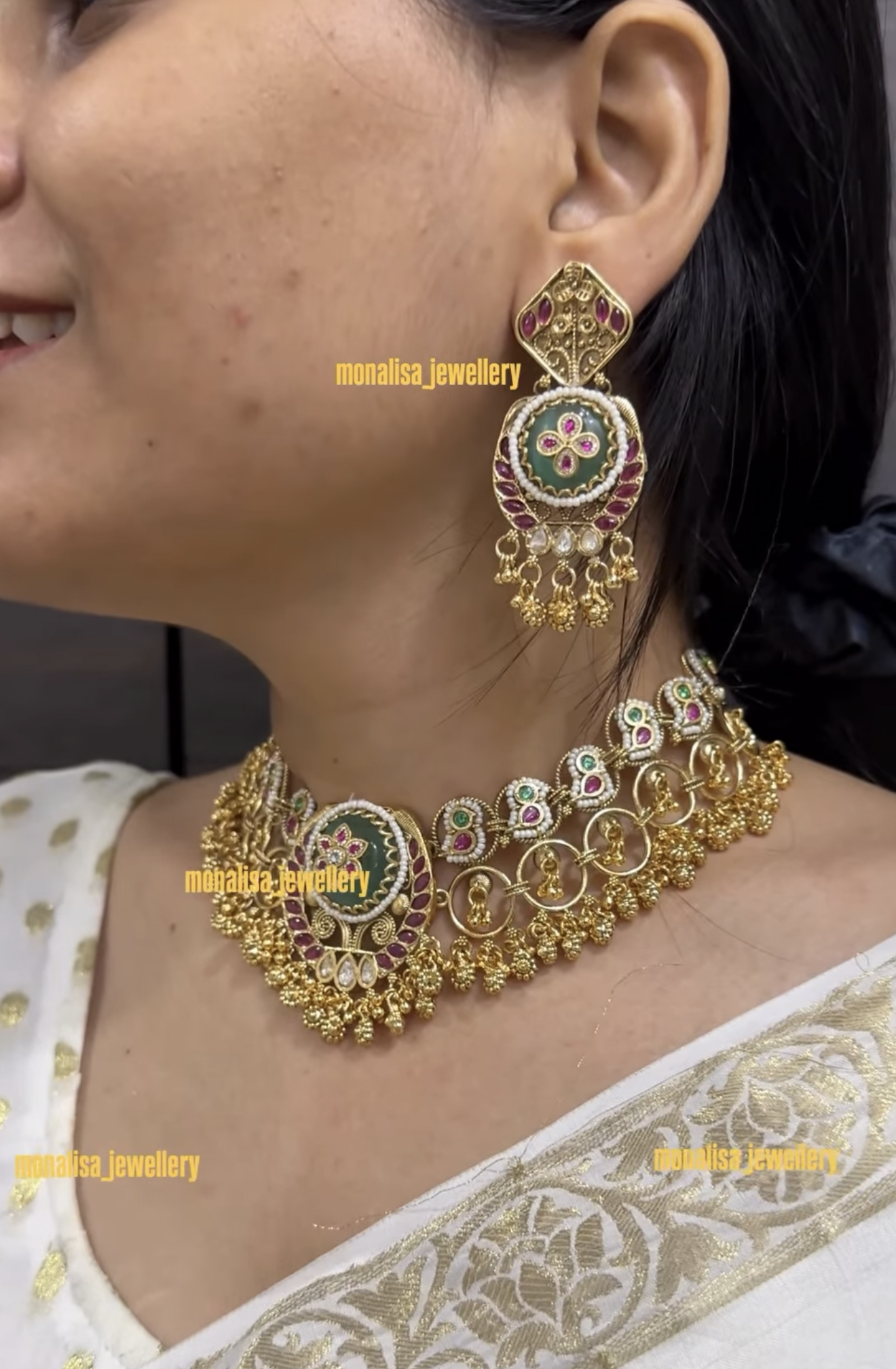 Mithra Antique Designer Necklace Set