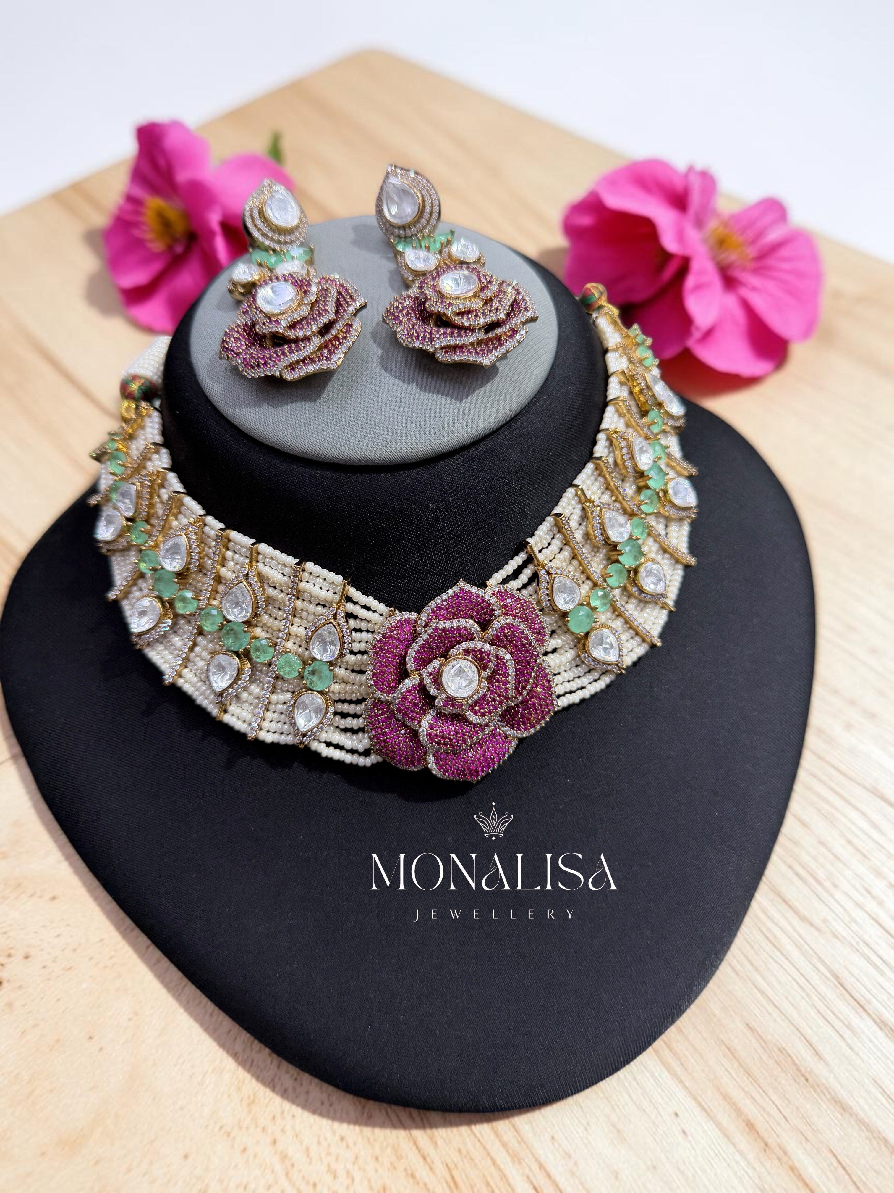 Snehja Statement Necklace Set