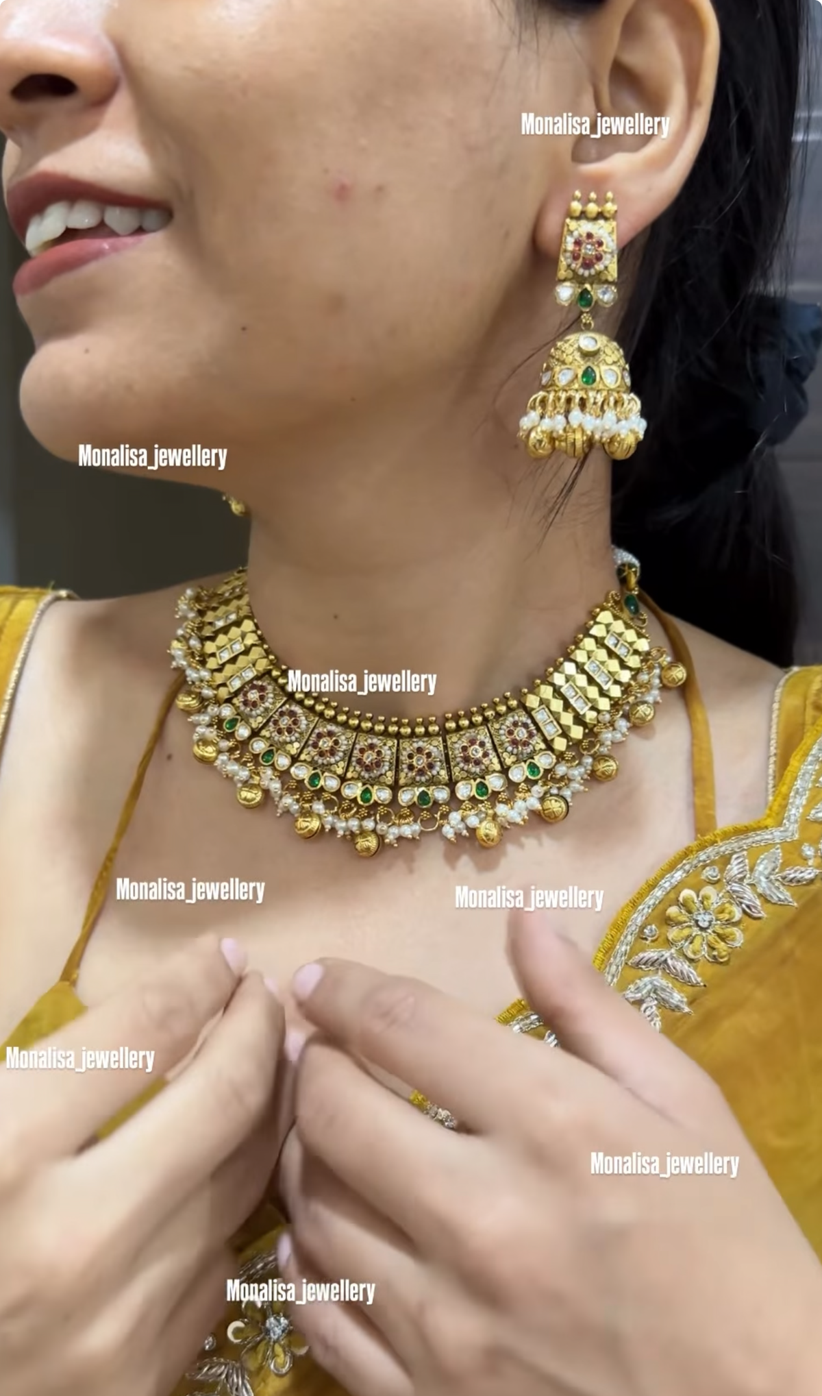 Dyuti Antique Designer Necklace Set