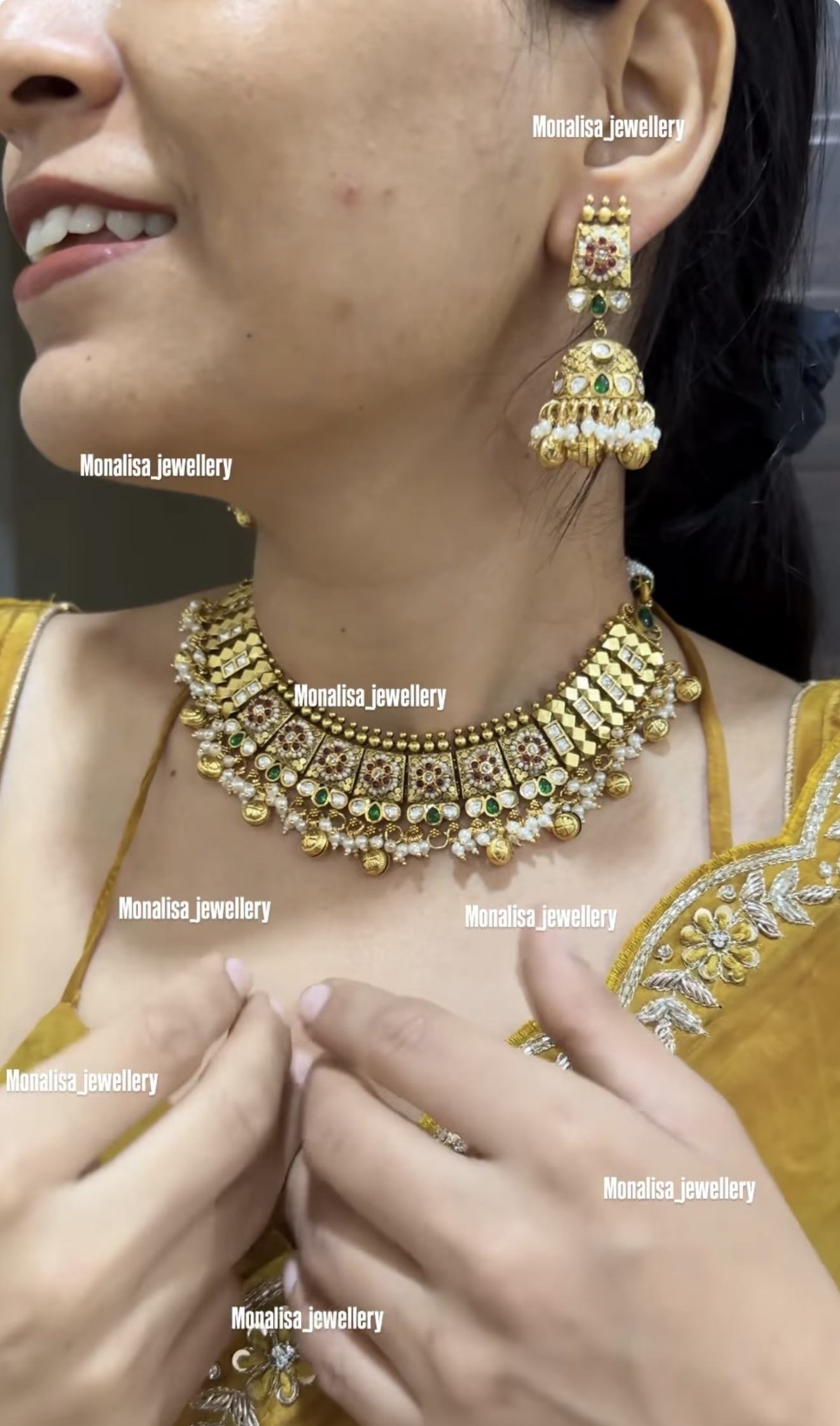 Dyuti Antique Designer Necklace Set
