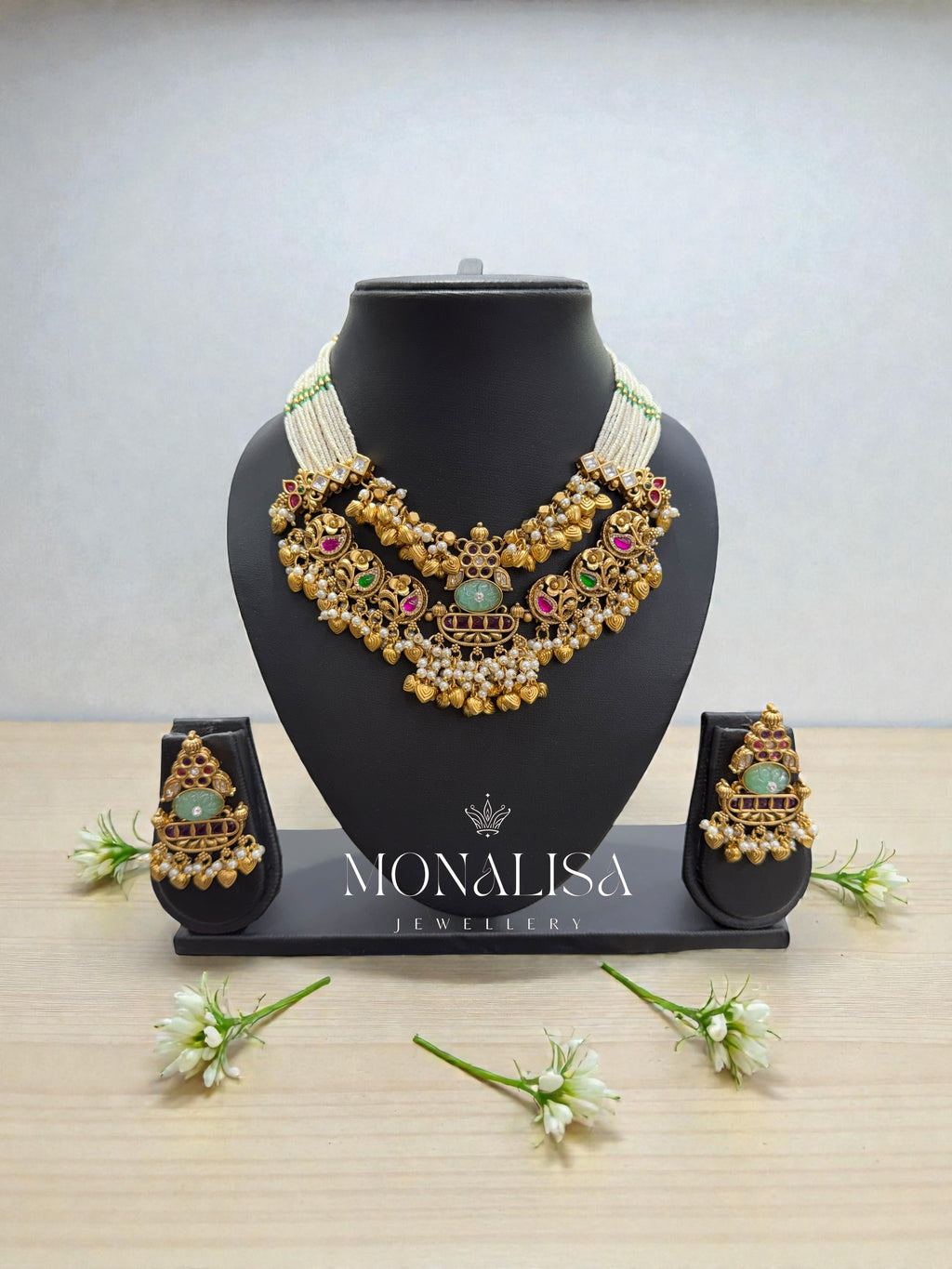 Risha Antique Designer Necklace Set