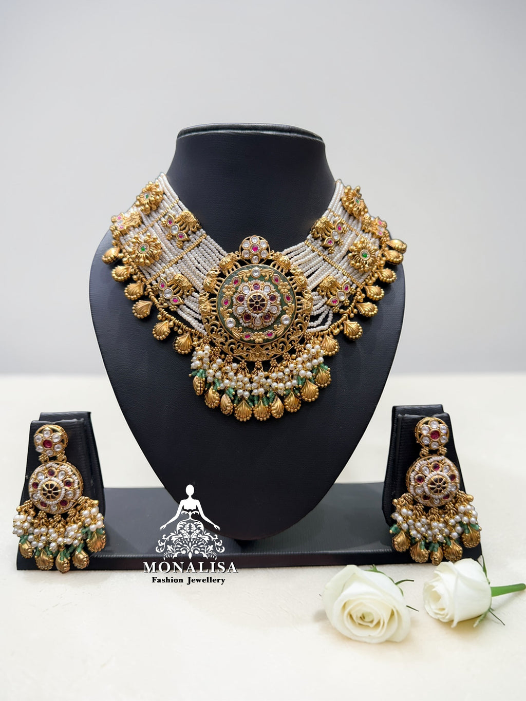 Manisa Antique Designer Necklace Set