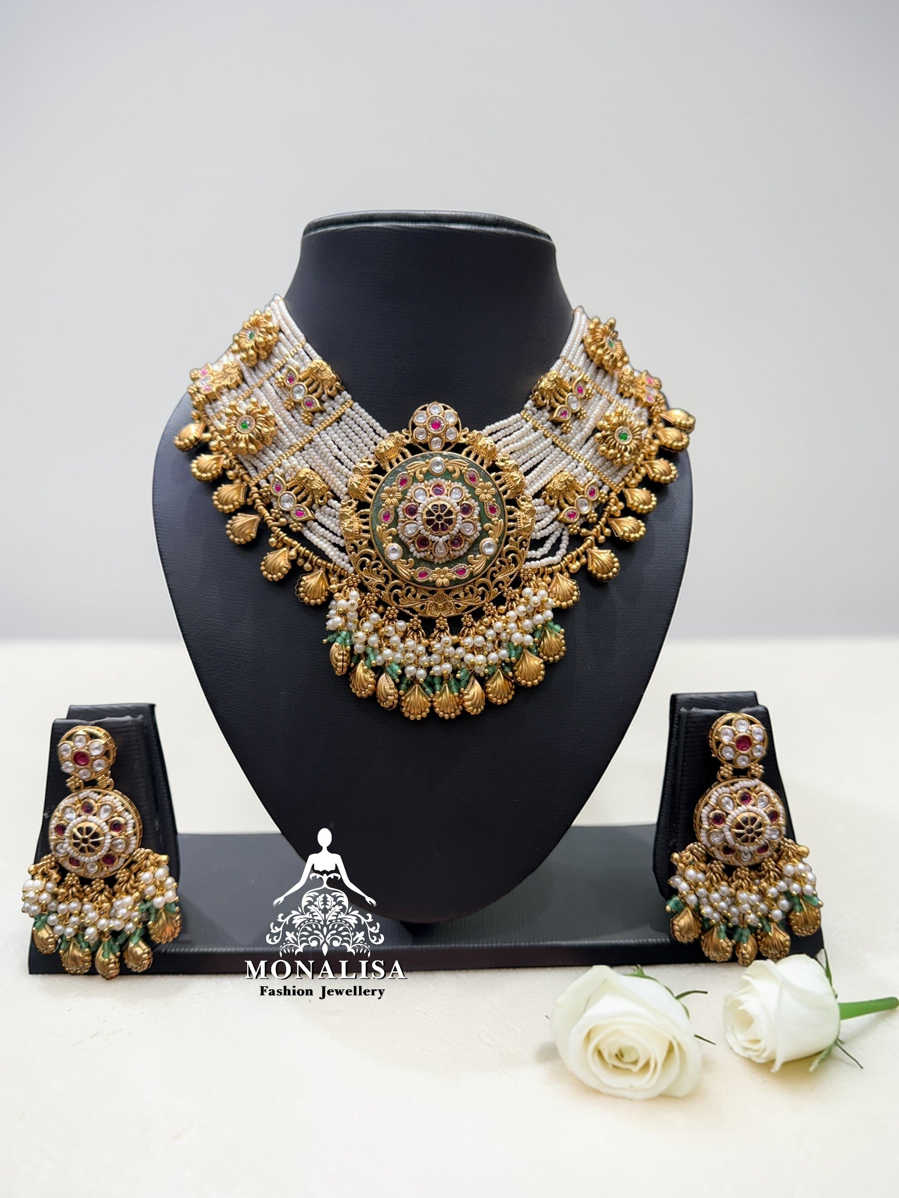 Manisa Antique Designer Necklace Set