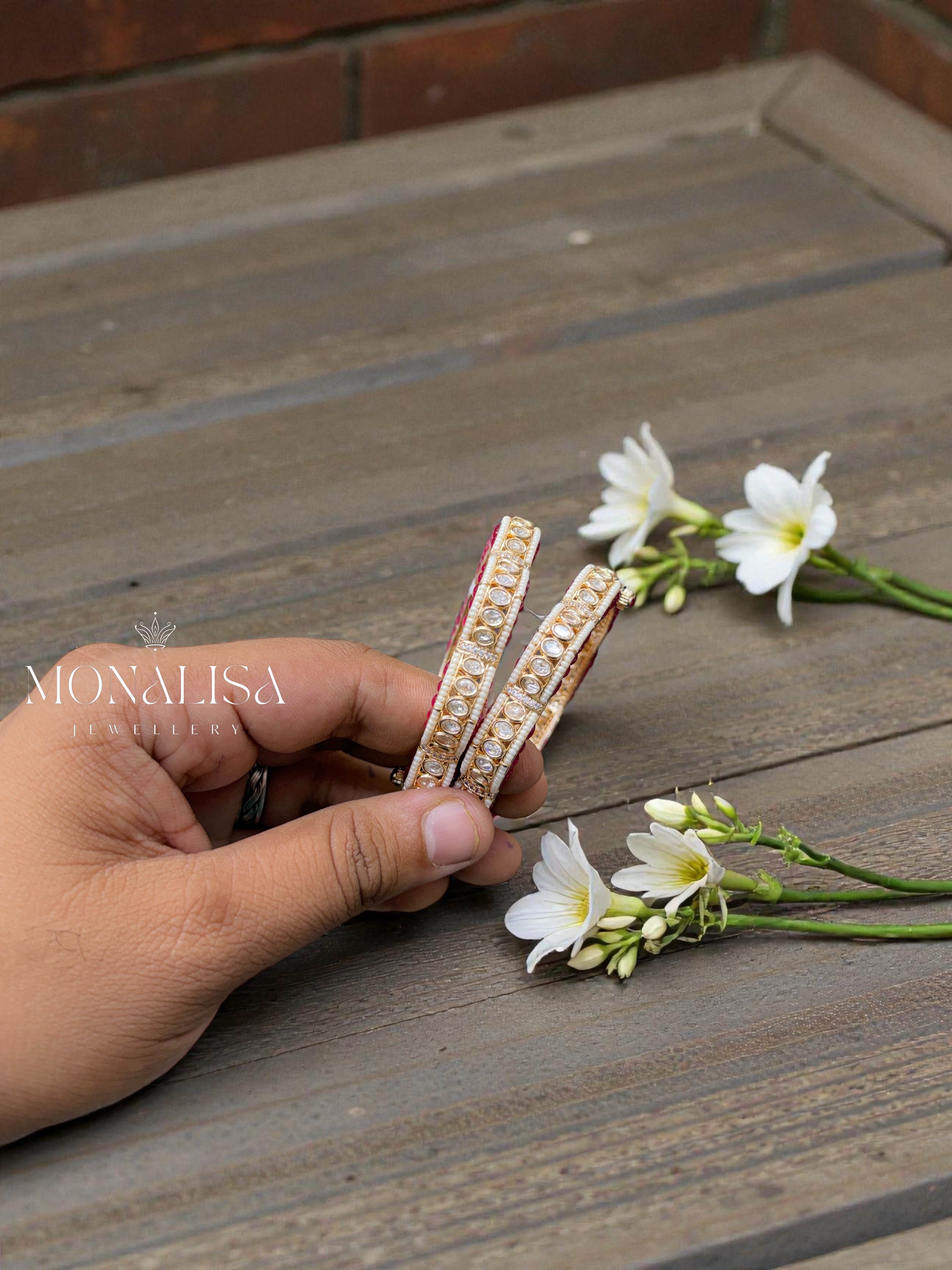 Ruvika polki Designer Bangles