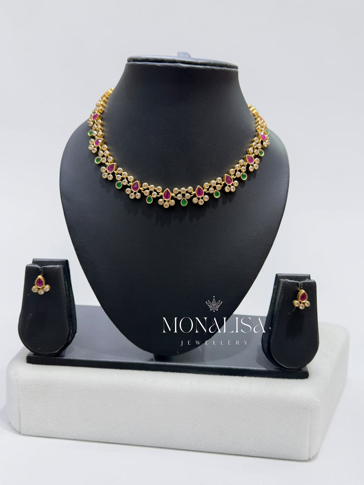 Janhavi Ruby designer Necklace Set