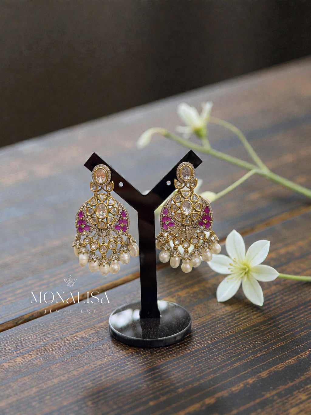 Avira Polki Desinger Earing
